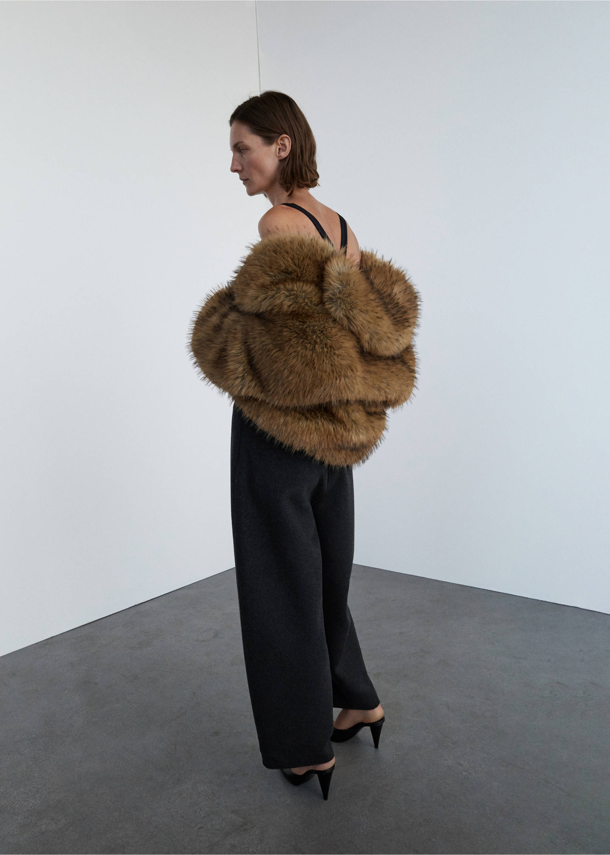 Wool balloon trousers - Medium plane, Grey. Ref: 17096355-00.