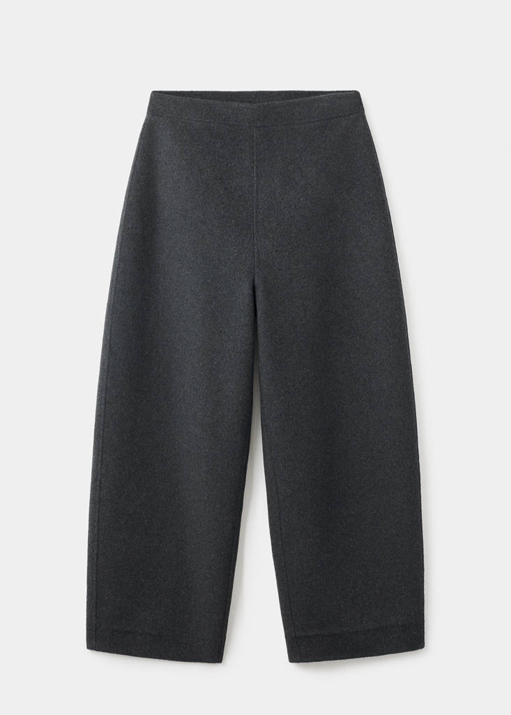 Wool balloon trousers — Grey