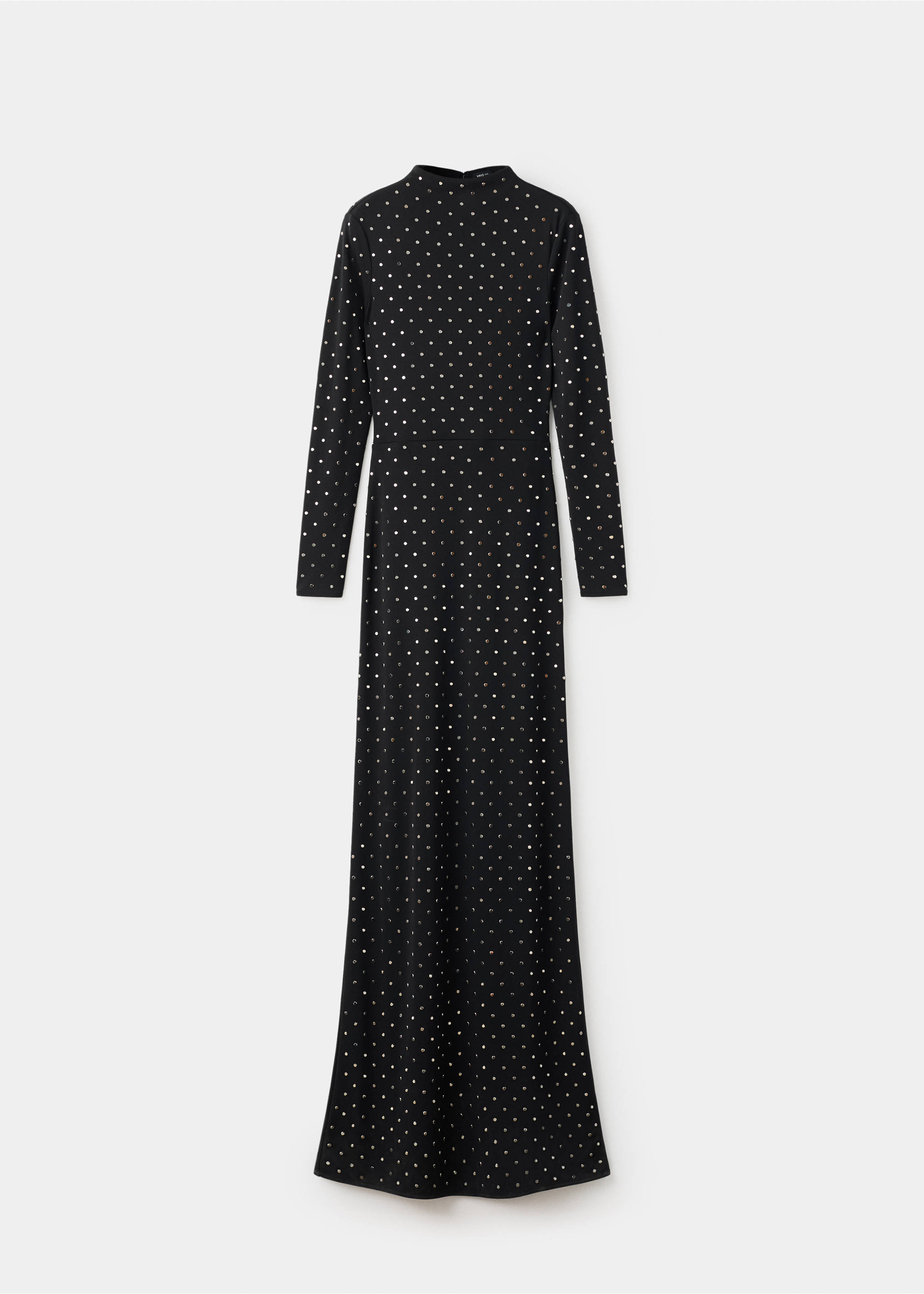 오픈 백 크리스탈 드레스 - 모델 없는 상품, 블랙. Ref: 17096356-00.