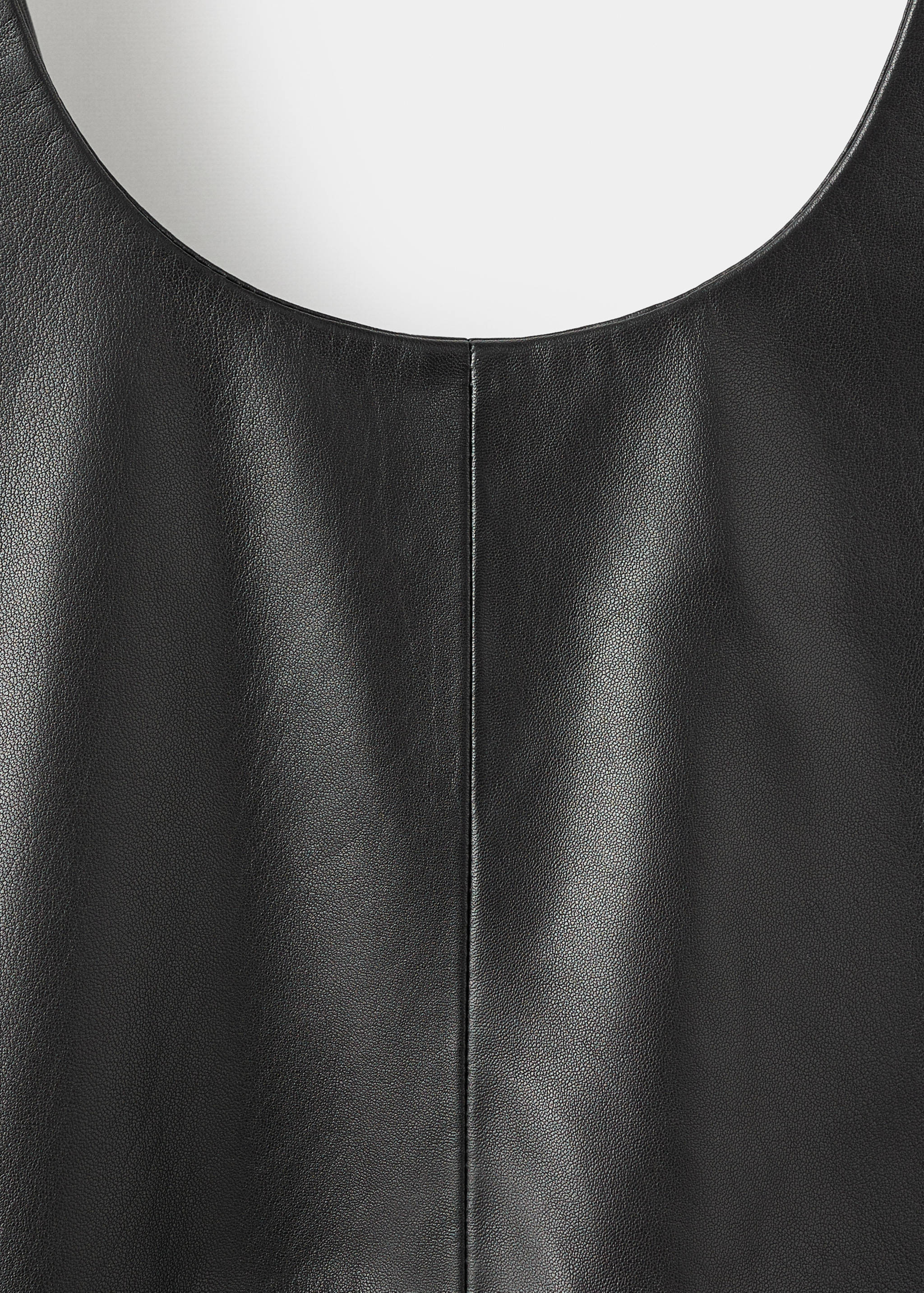 Robe midi 100 % cuir - Détail de l'article 0