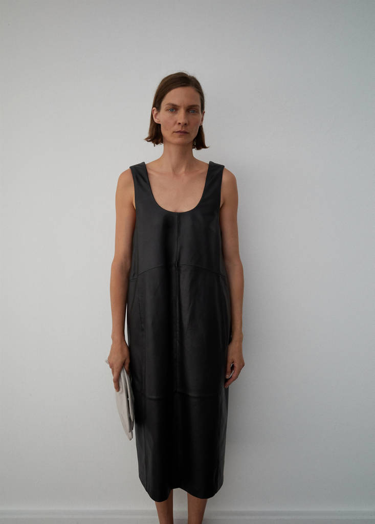 100% leather midi-dress - Women | MANGO USA