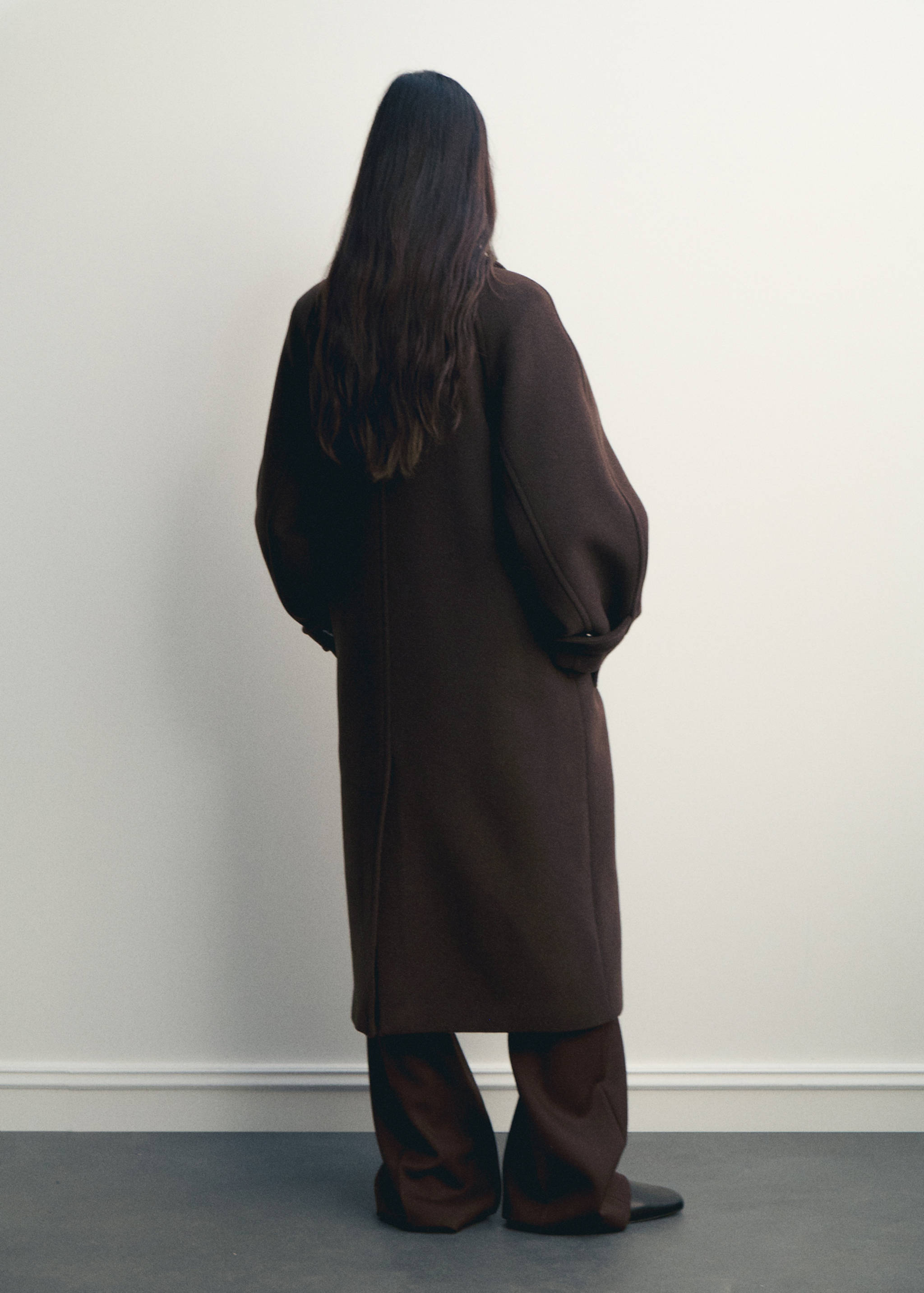 Παλτό μαλλί κουμπιά - Πίσω όψη προϊόντος