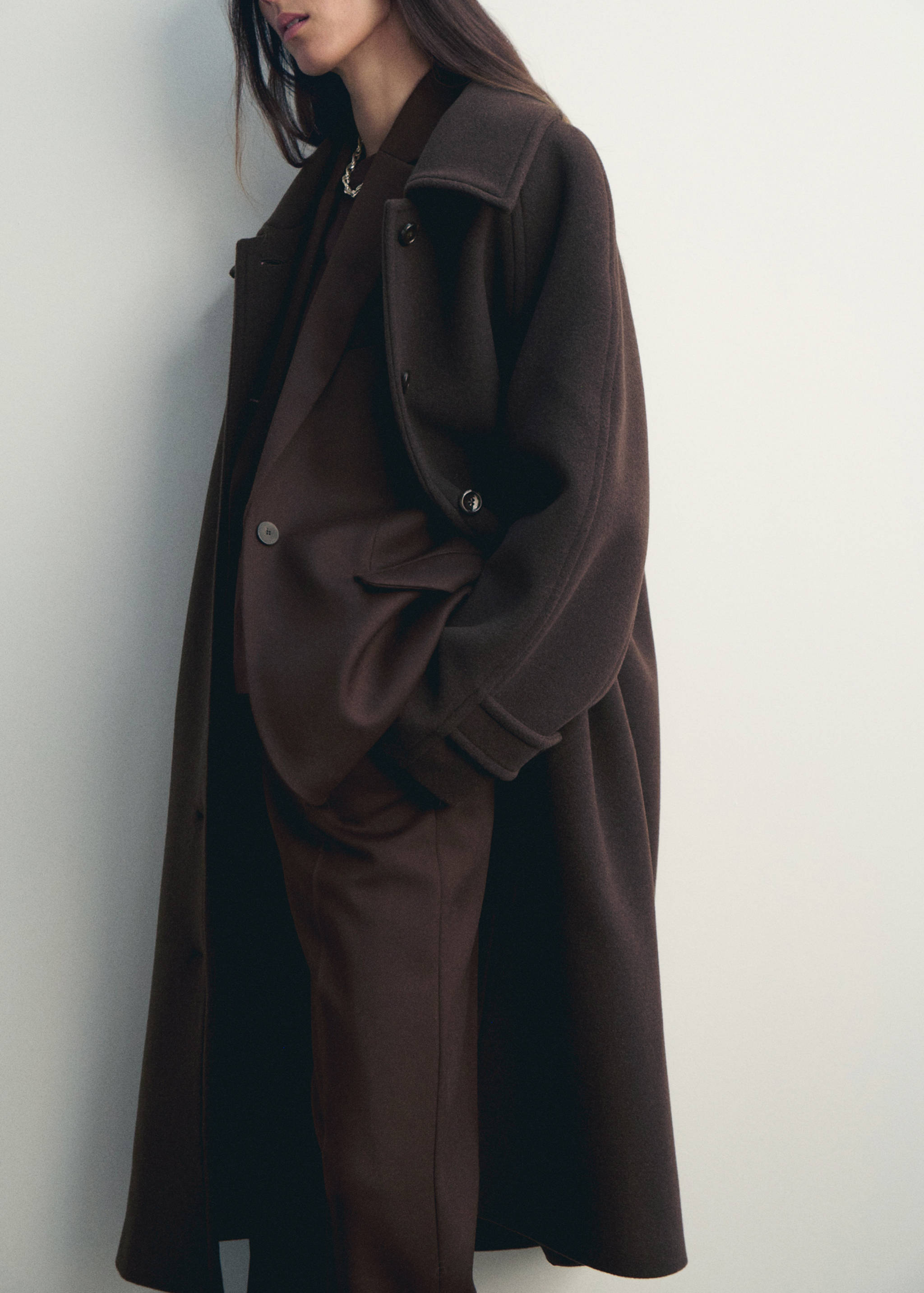 Παλτό μαλλί κουμπιά - Λεπτομέρεια του προϊόντος 1