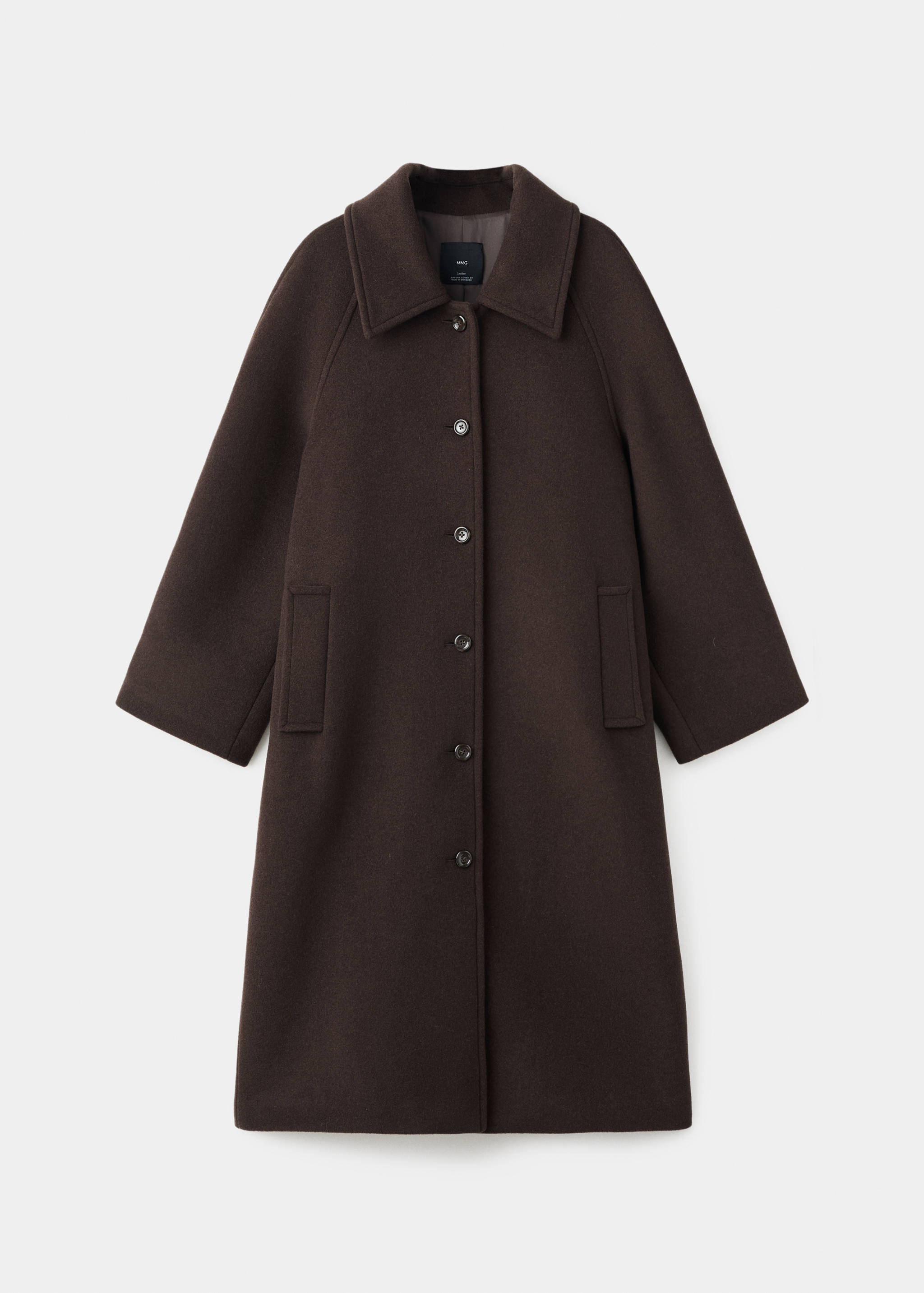 Buttoned wool coat - Article without model