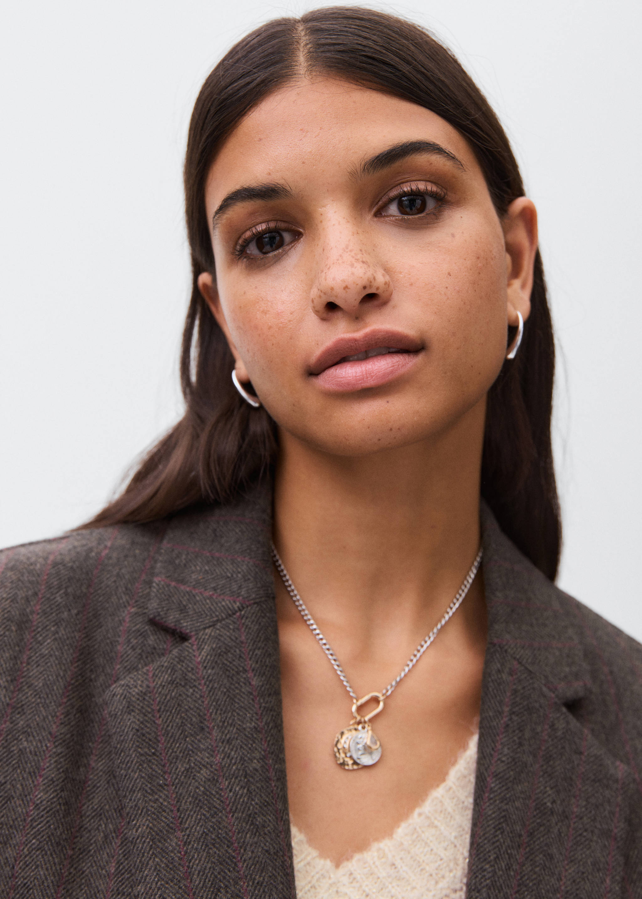 جاكيت بليزر من الصوف بنمط سبايك هيرينغبون - تفاصيل المنتج 1