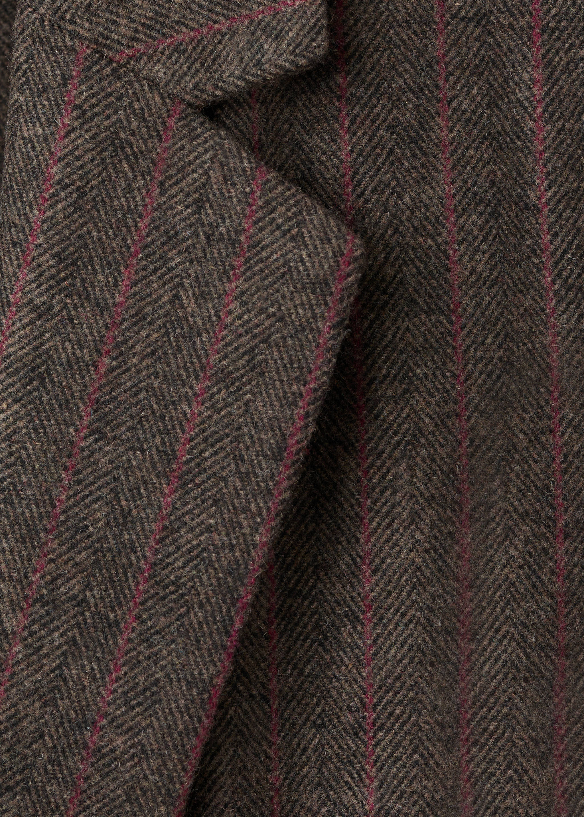 جاكيت بليزر من الصوف بنمط سبايك هيرينغبون - تفاصيل المنتج 8