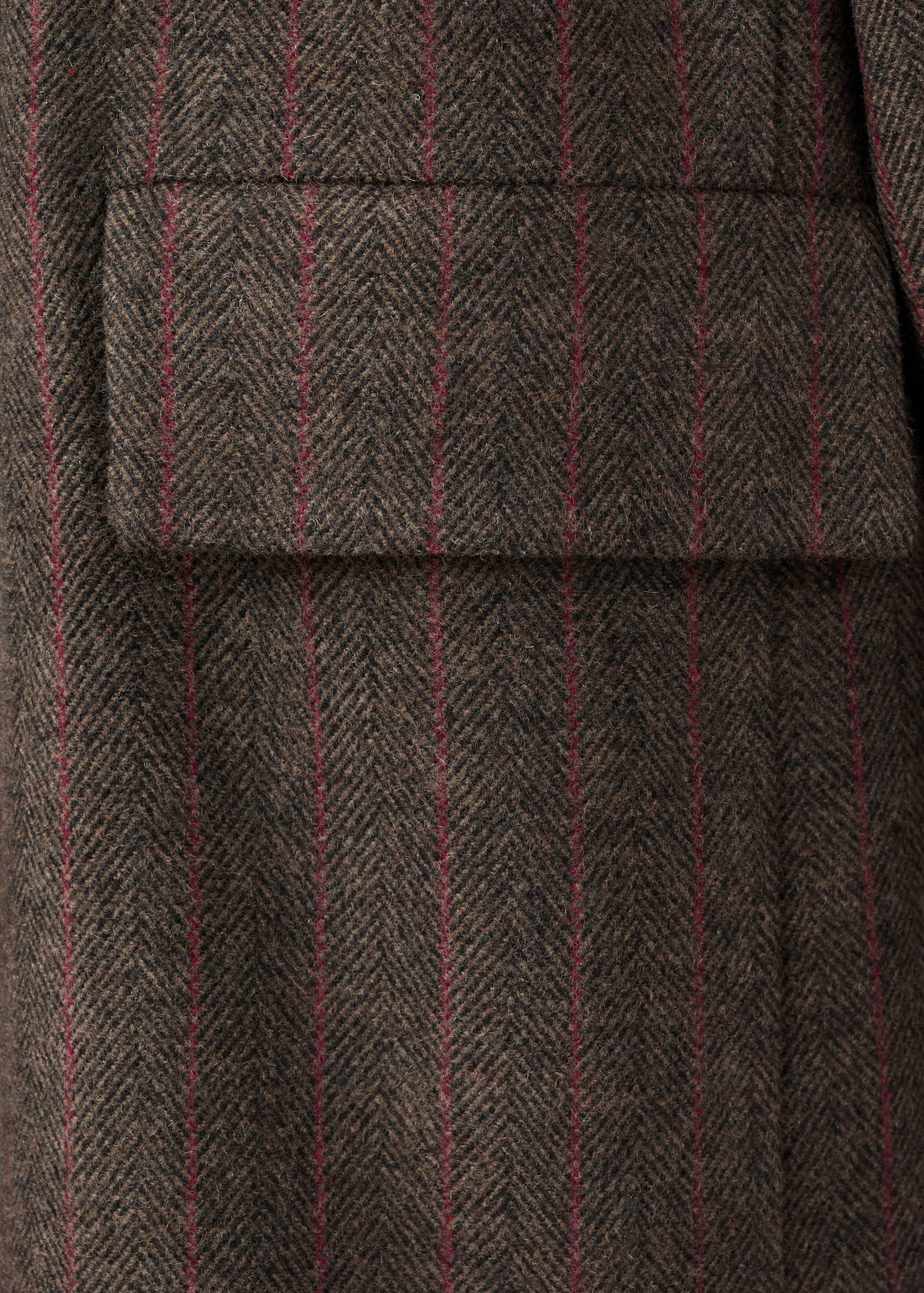 جاكيت بليزر من الصوف بنمط سبايك هيرينغبون - تفاصيل المنتج 0