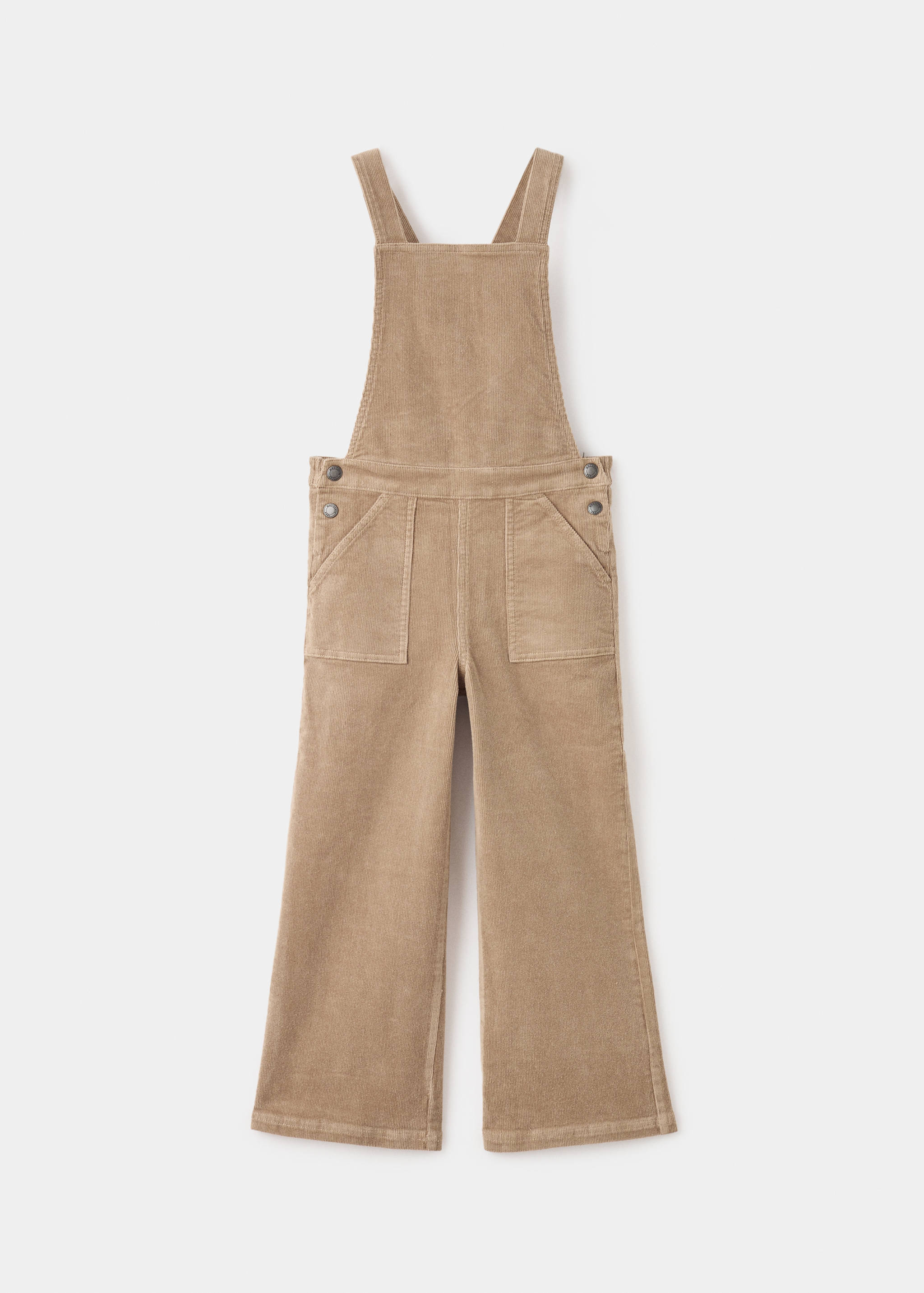 Long corduroy dungarees - Article without model
