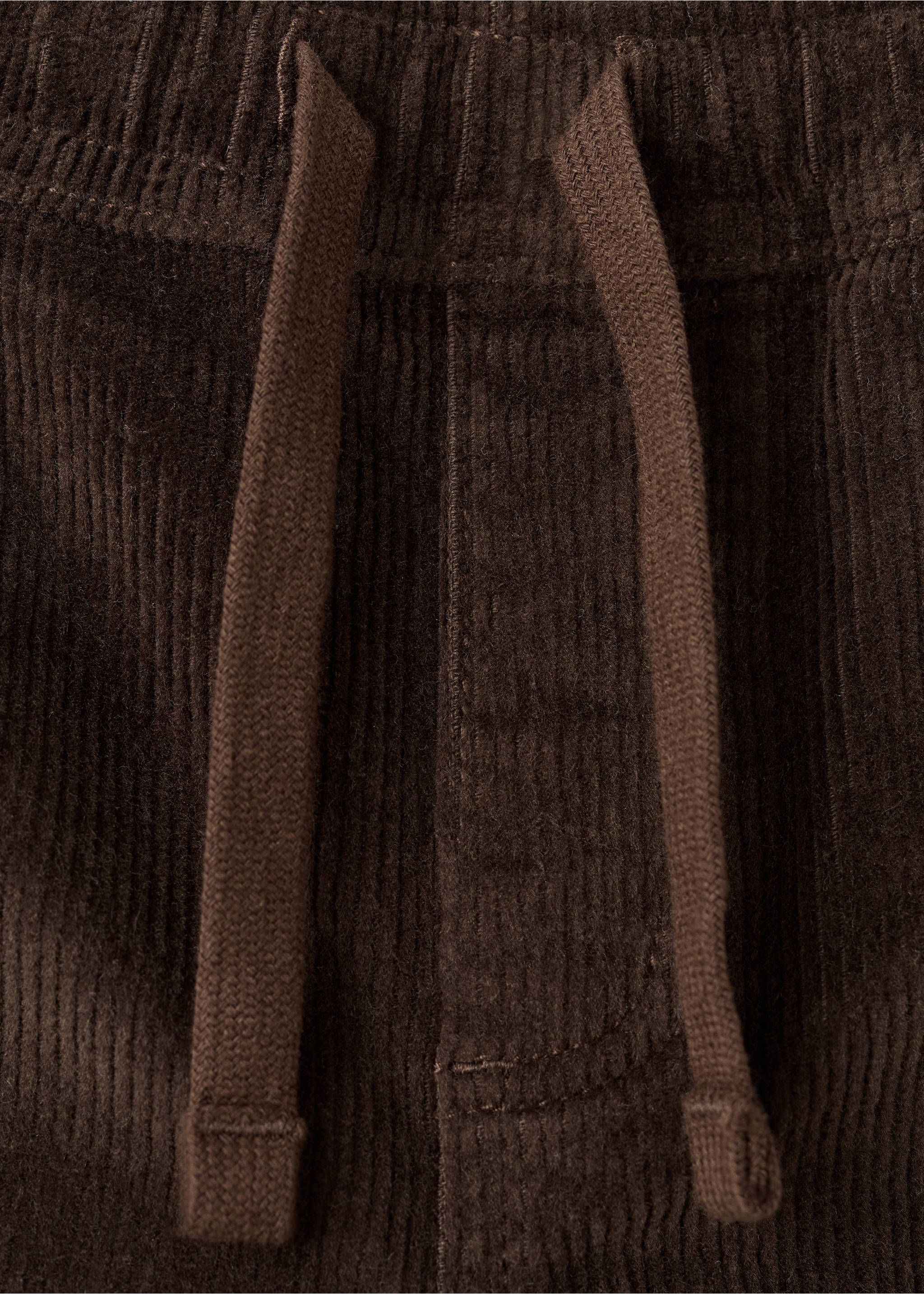 Straight-leg corduroy trousers - Details of the article 8, Brown. Ref: 17096725-00.