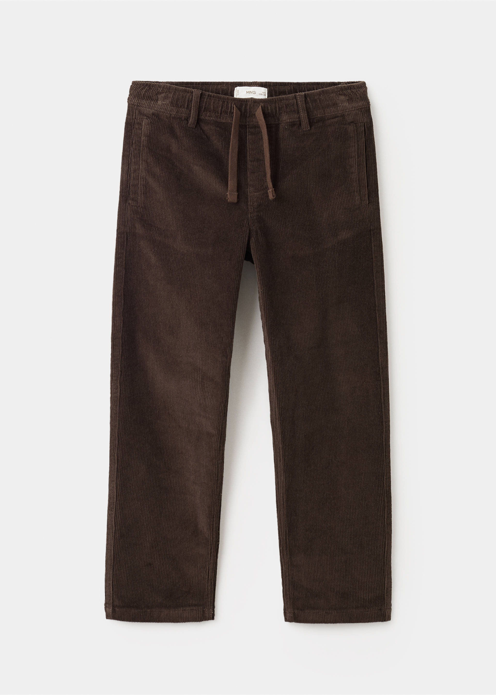 Straight-leg corduroy trousers - Article without model, Brown. Ref: 17096725-00.