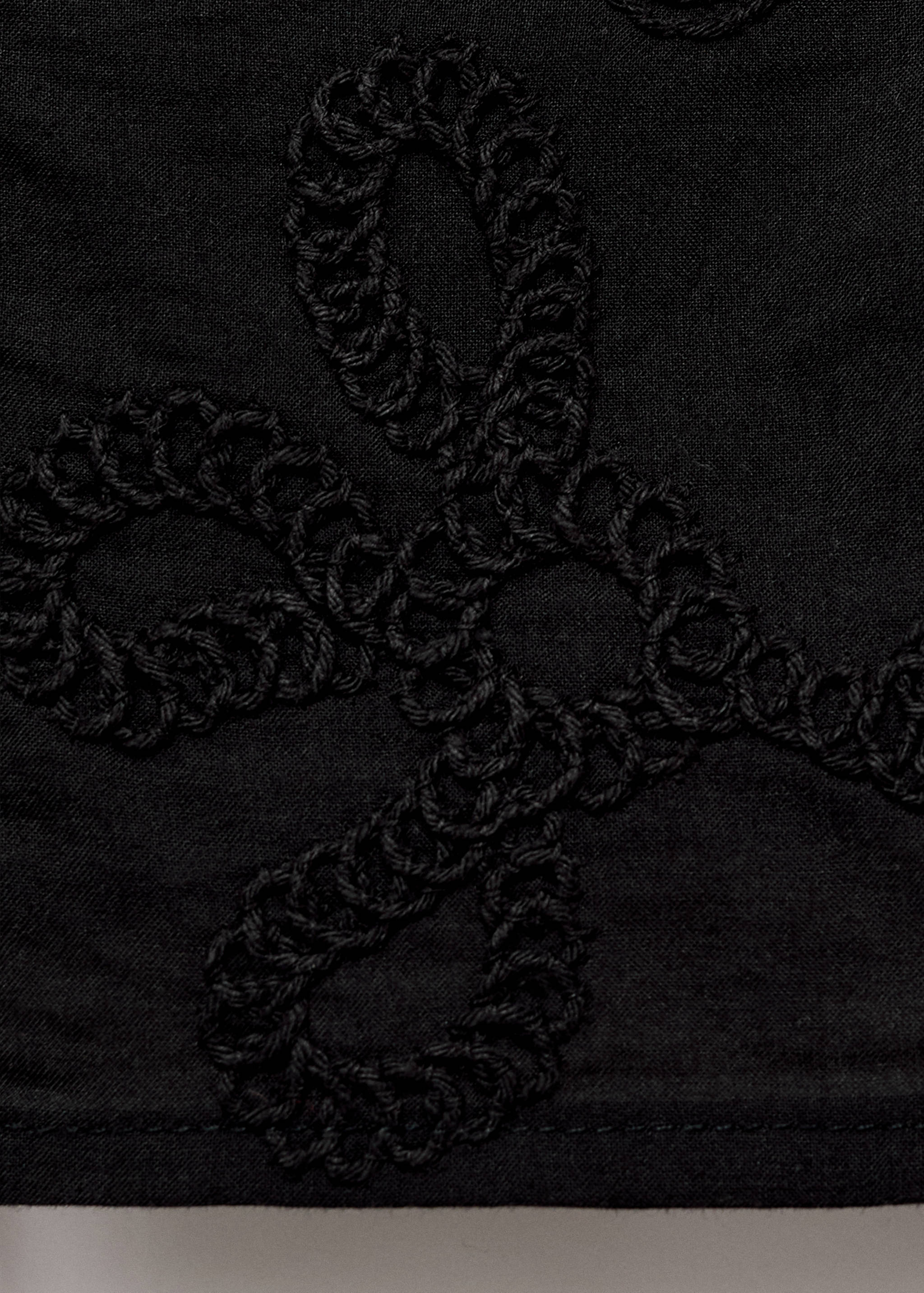 Embroidered blouse with buttons - Details of the article 0