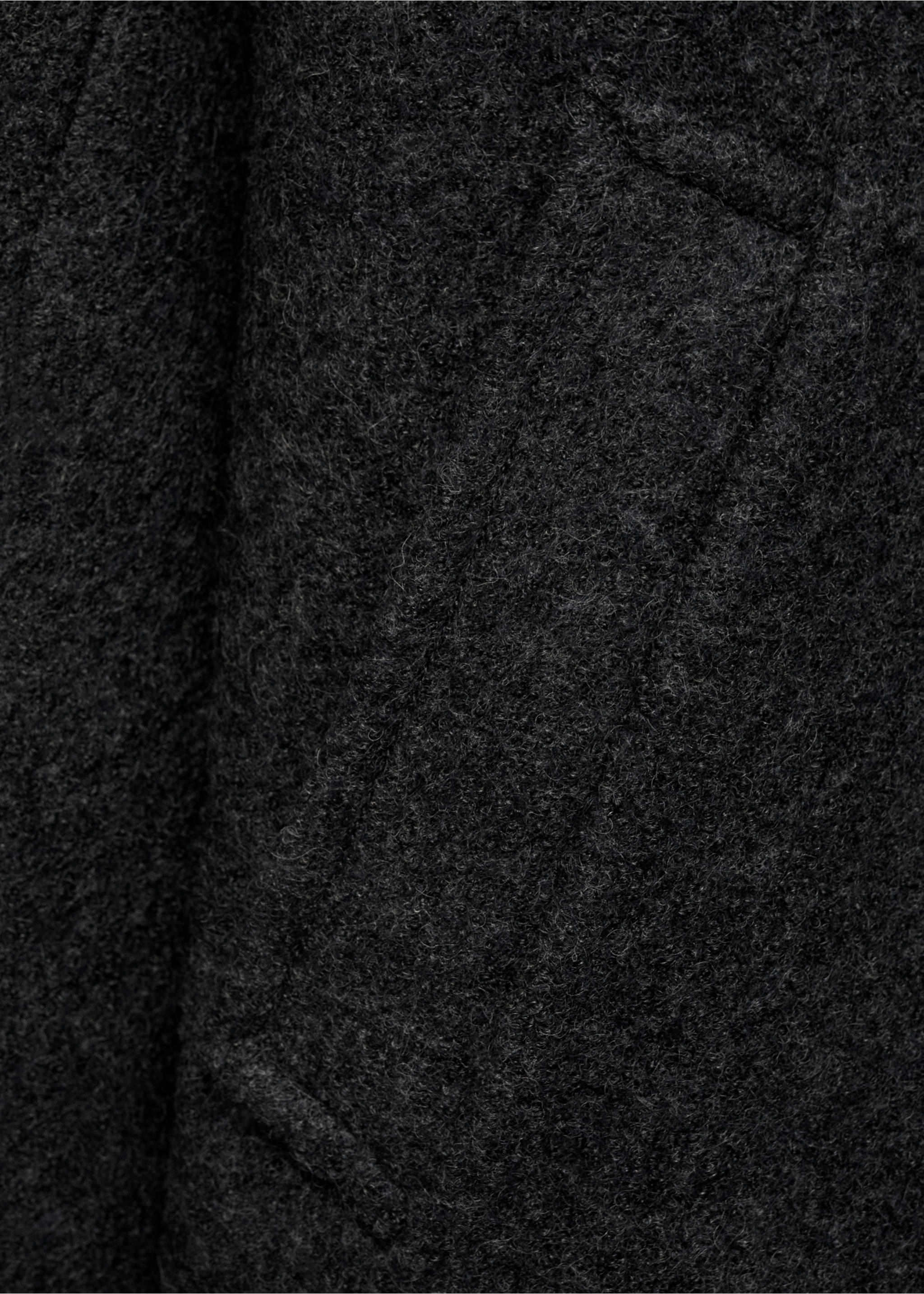 Oversized wool coat with maxi lapels - Details of the article 0, Grey. Ref: 17096734-00.