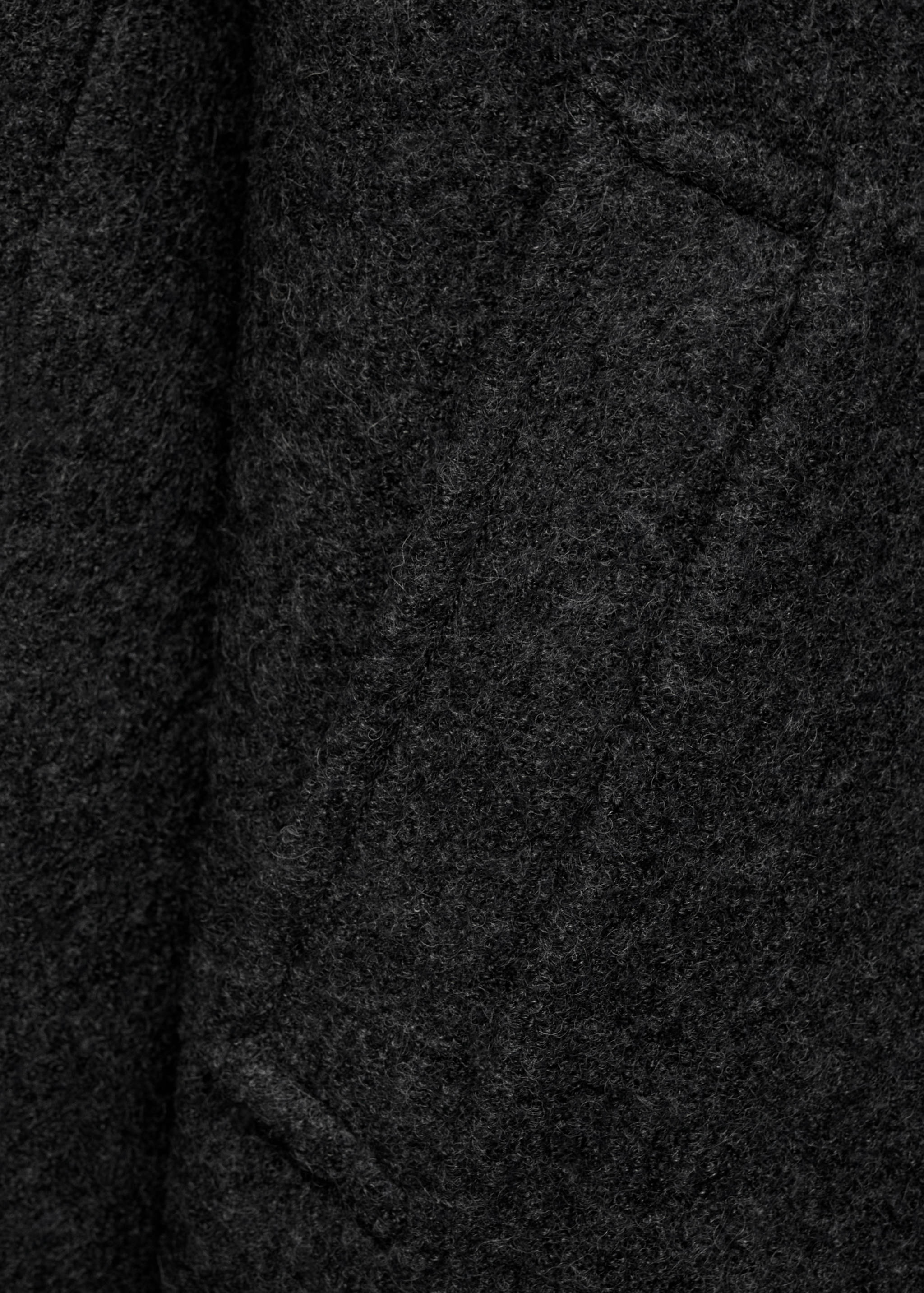 Sobretudo de lã oversize com maxilapelas - Pormenor do artigo 0