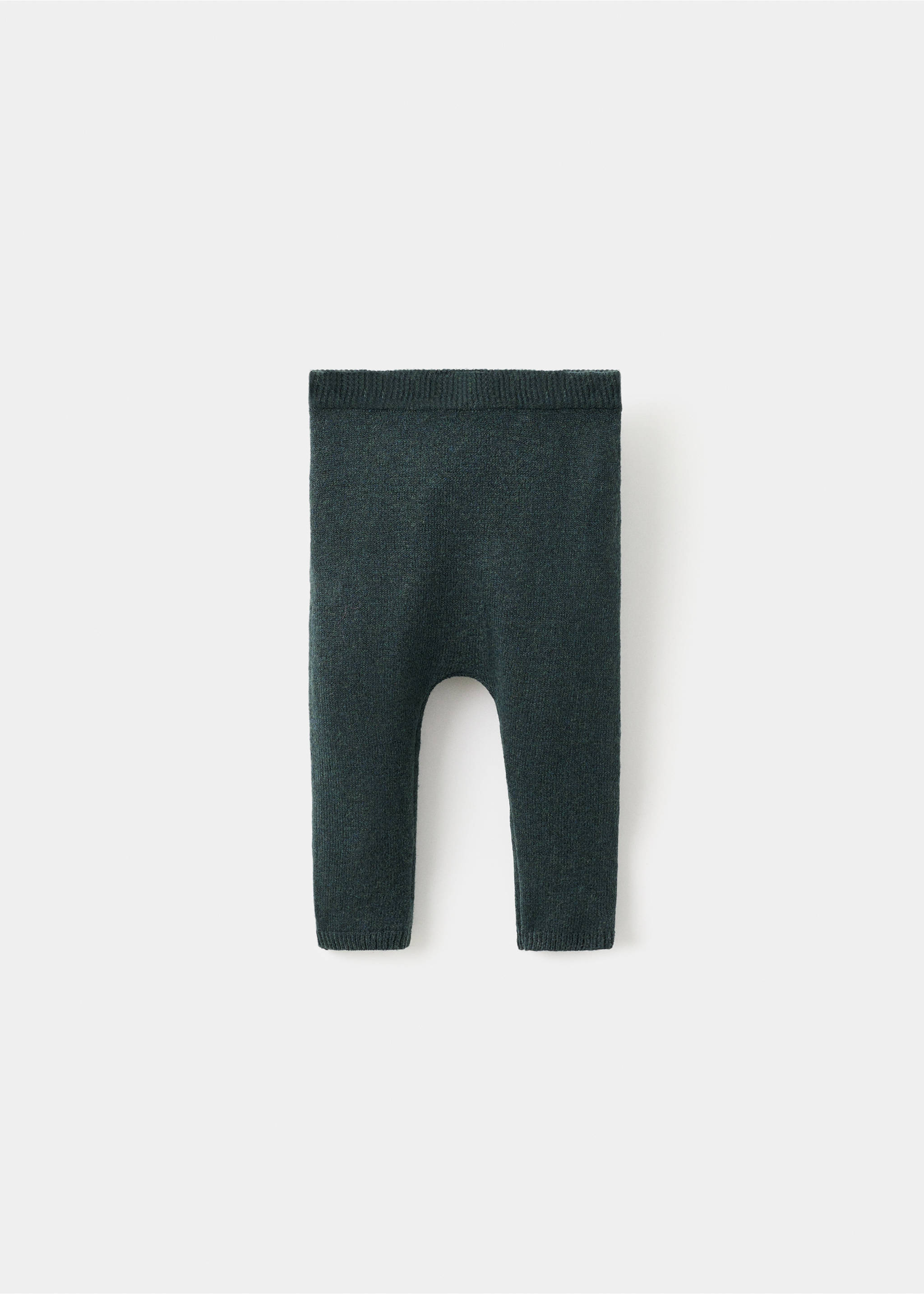 Knitted leggings - Reverse of the article, Dark Green. Ref: 17096736-00.