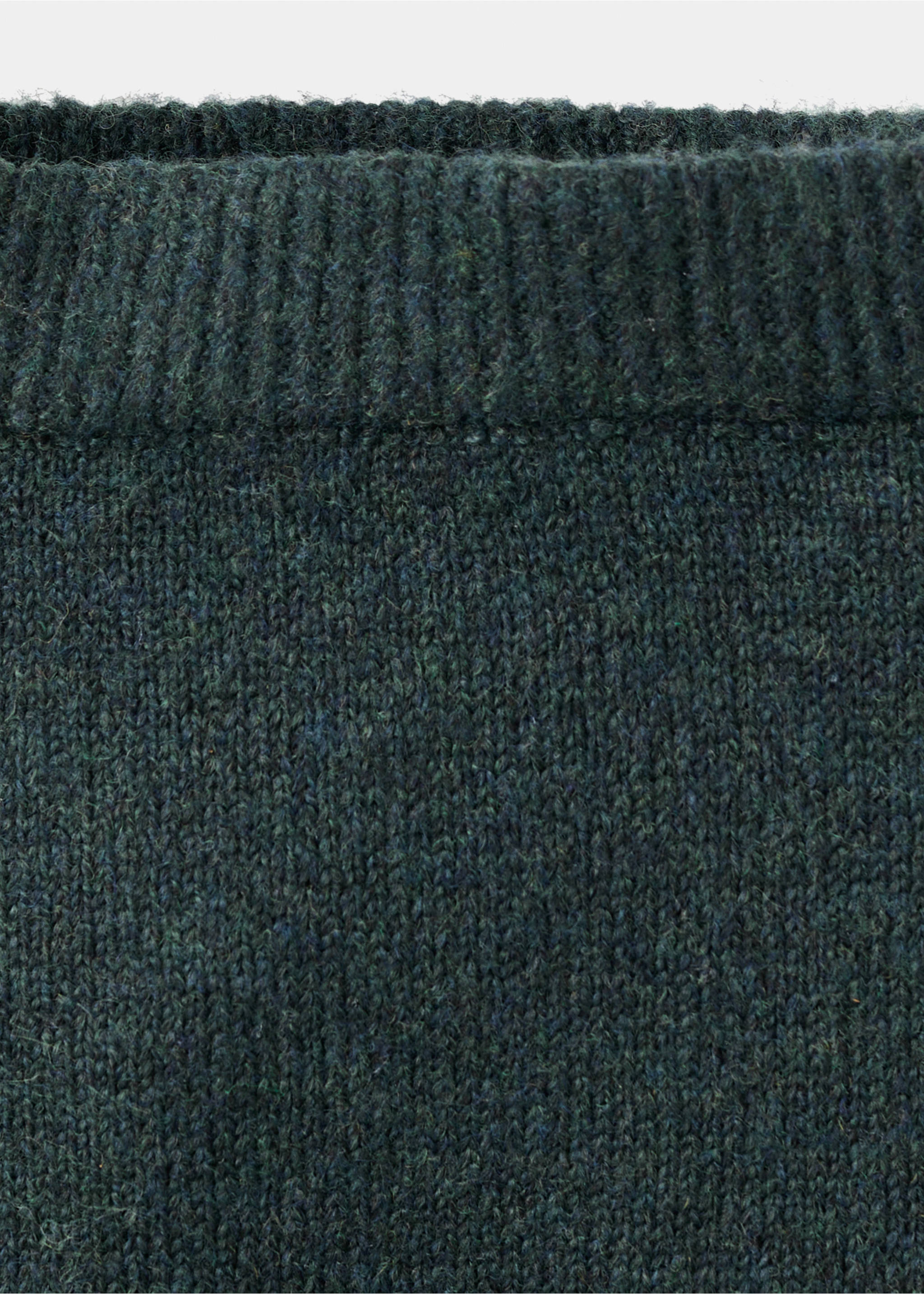 Knitted leggings - Details of the article 8, Dark Green. Ref: 17096736-00.