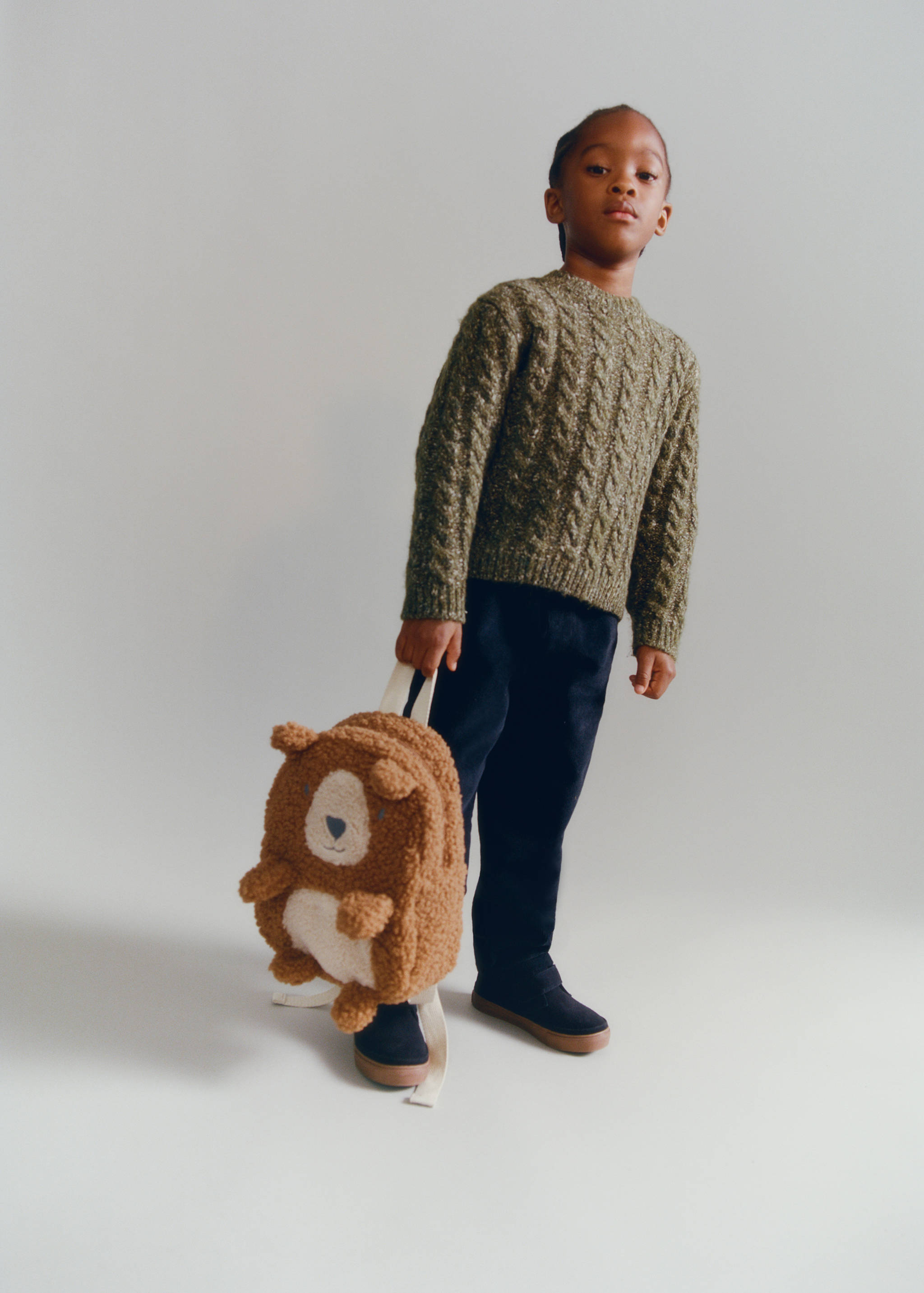 Teddy bear sherpa backpack - Details of the article 5