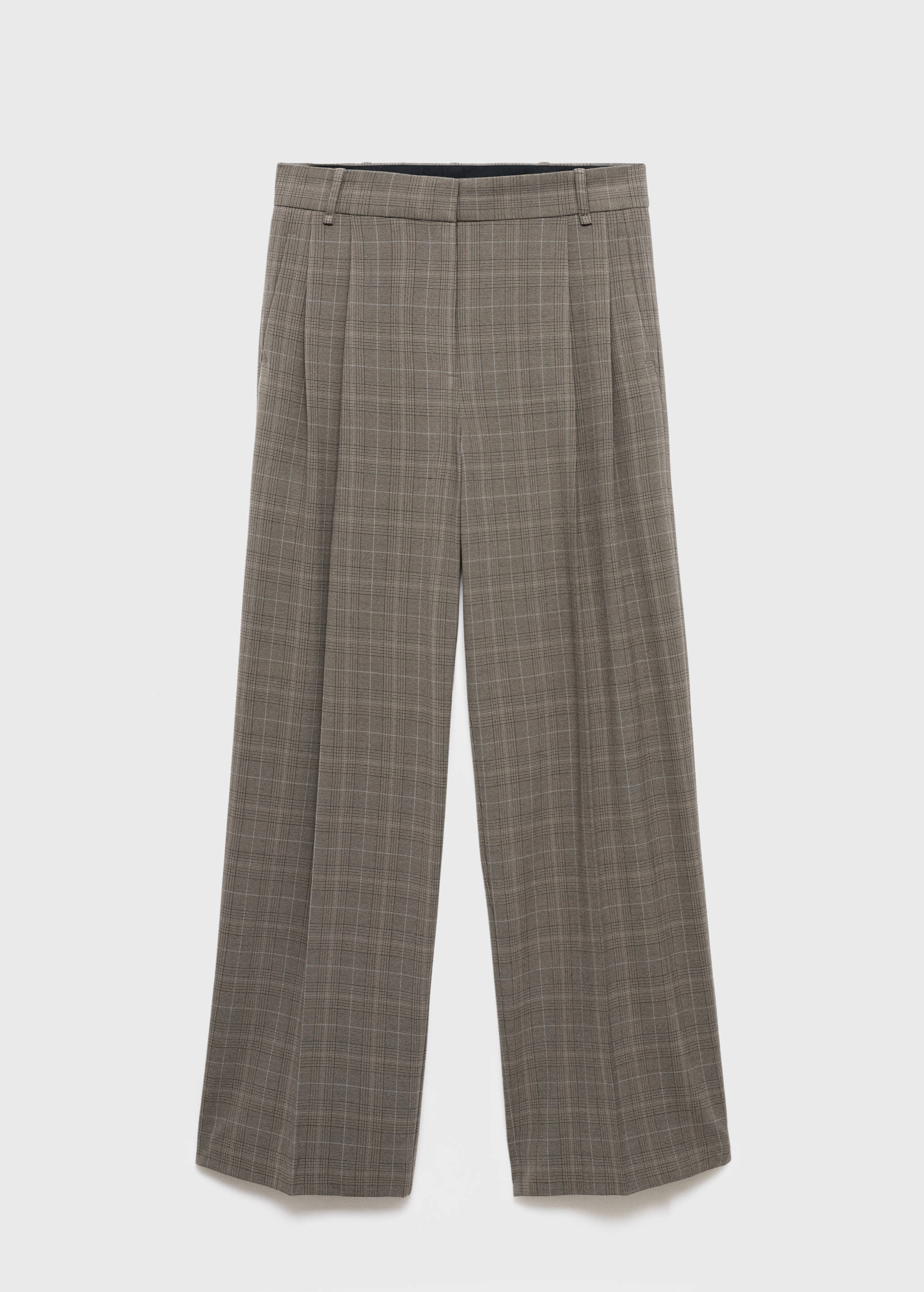 Wide leg check suit trousers - Article without model