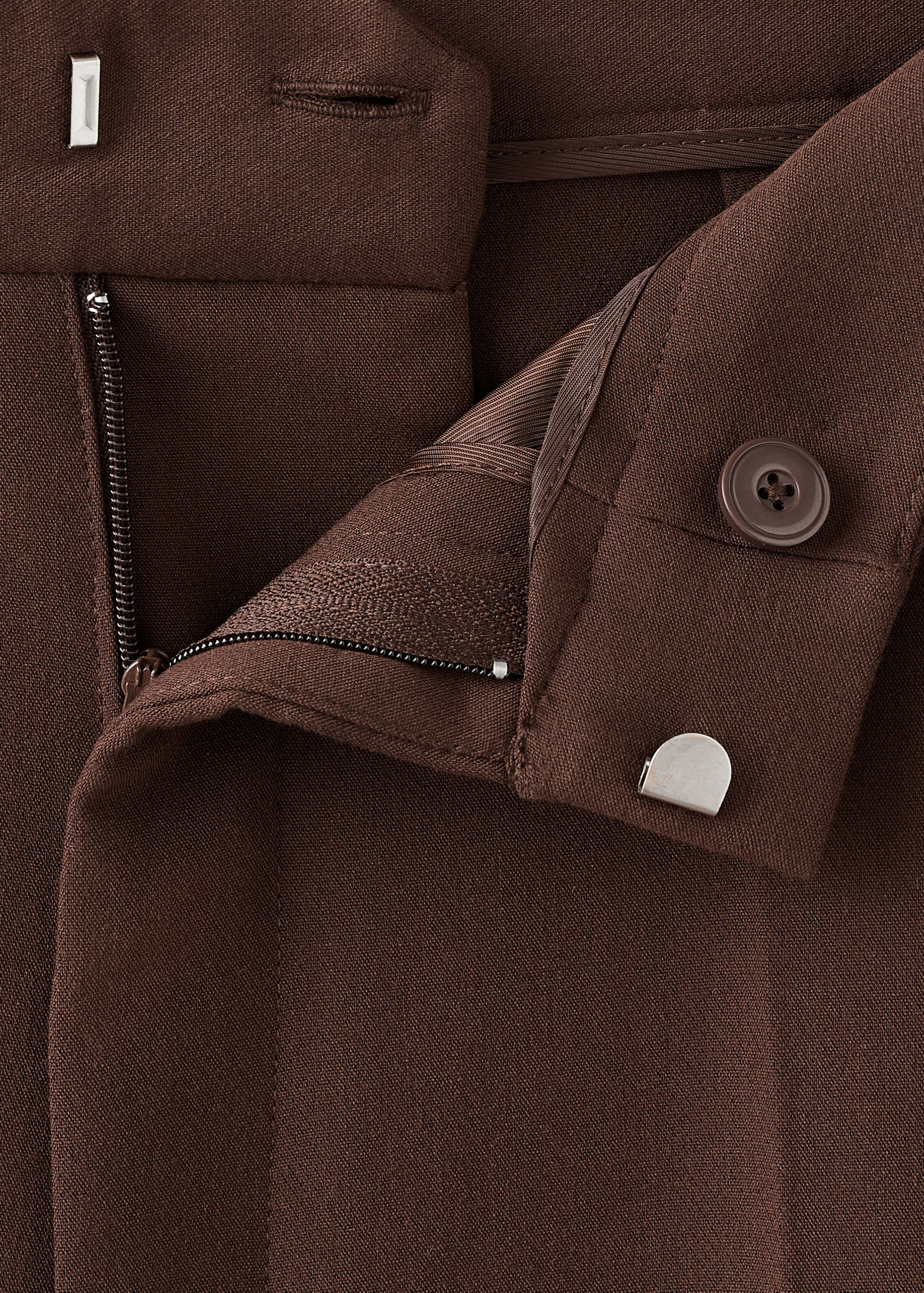 سروال مستقيم عالي الخصر - تفاصيل المنتج 0