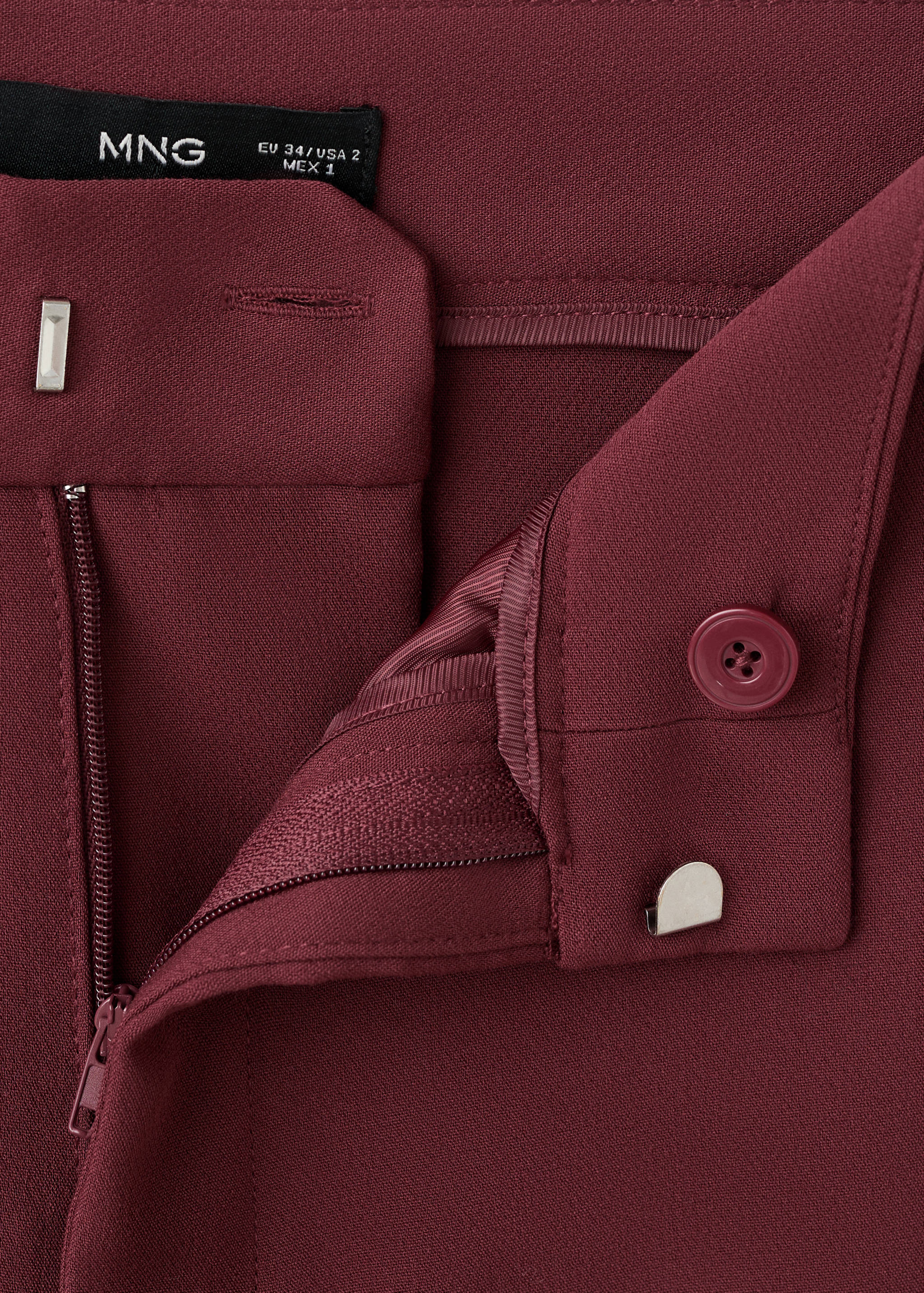 سروال مستقيم عالي الخصر - تفاصيل المنتج 8