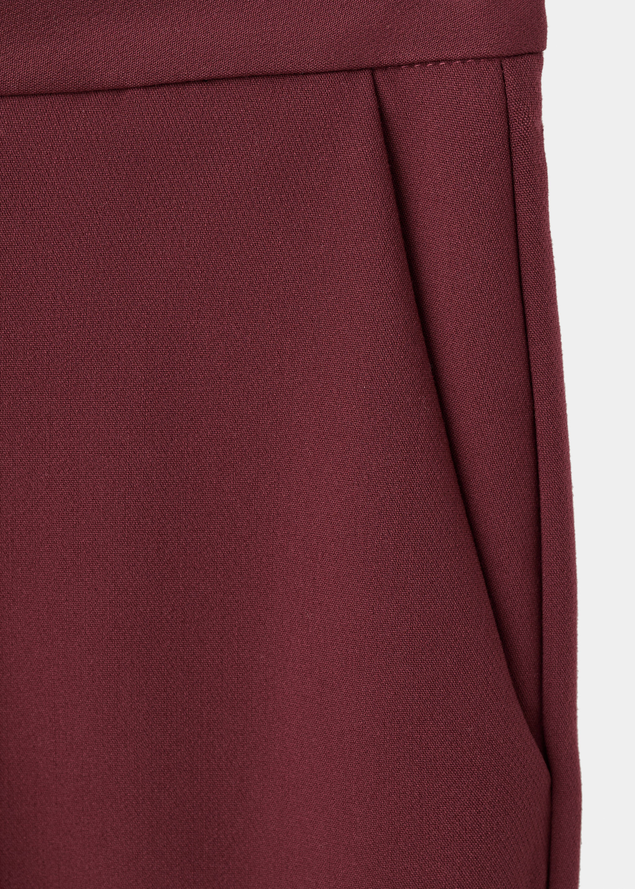 سروال مستقيم عالي الخصر - تفاصيل المنتج 0