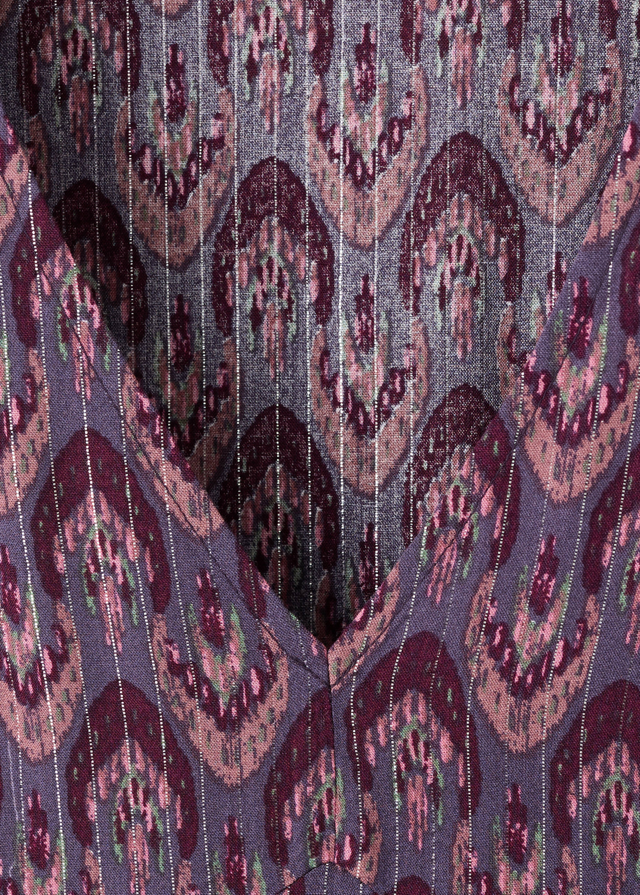 Vestido estampado lurex - Pormenor do artigo 8