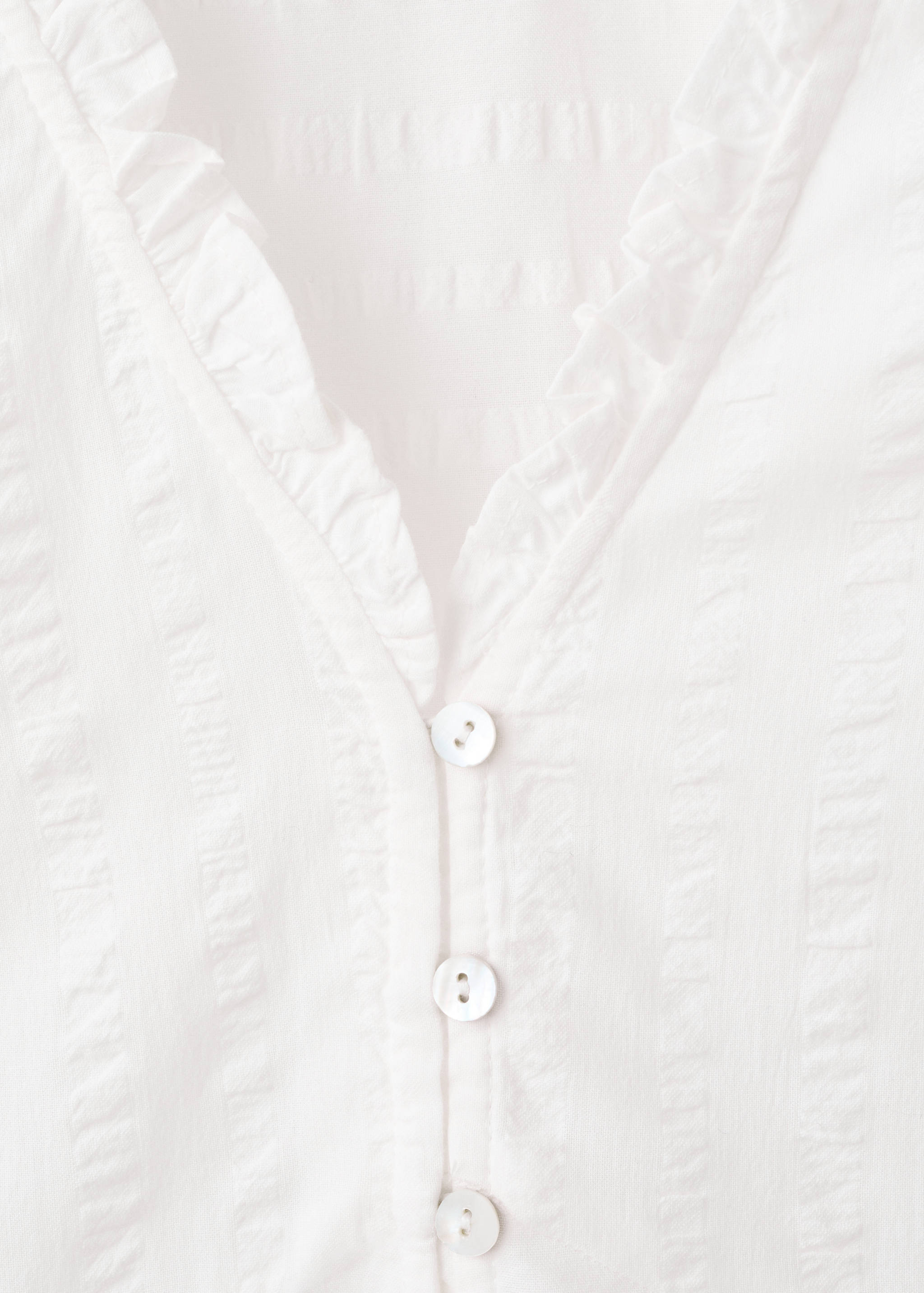 Textured cotton blouse - Details of the article 8