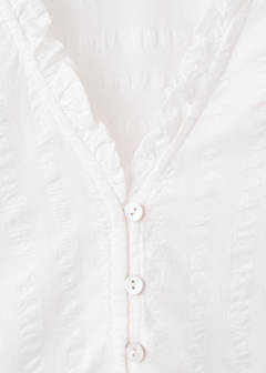 Textured cotton blouse — Off White 5