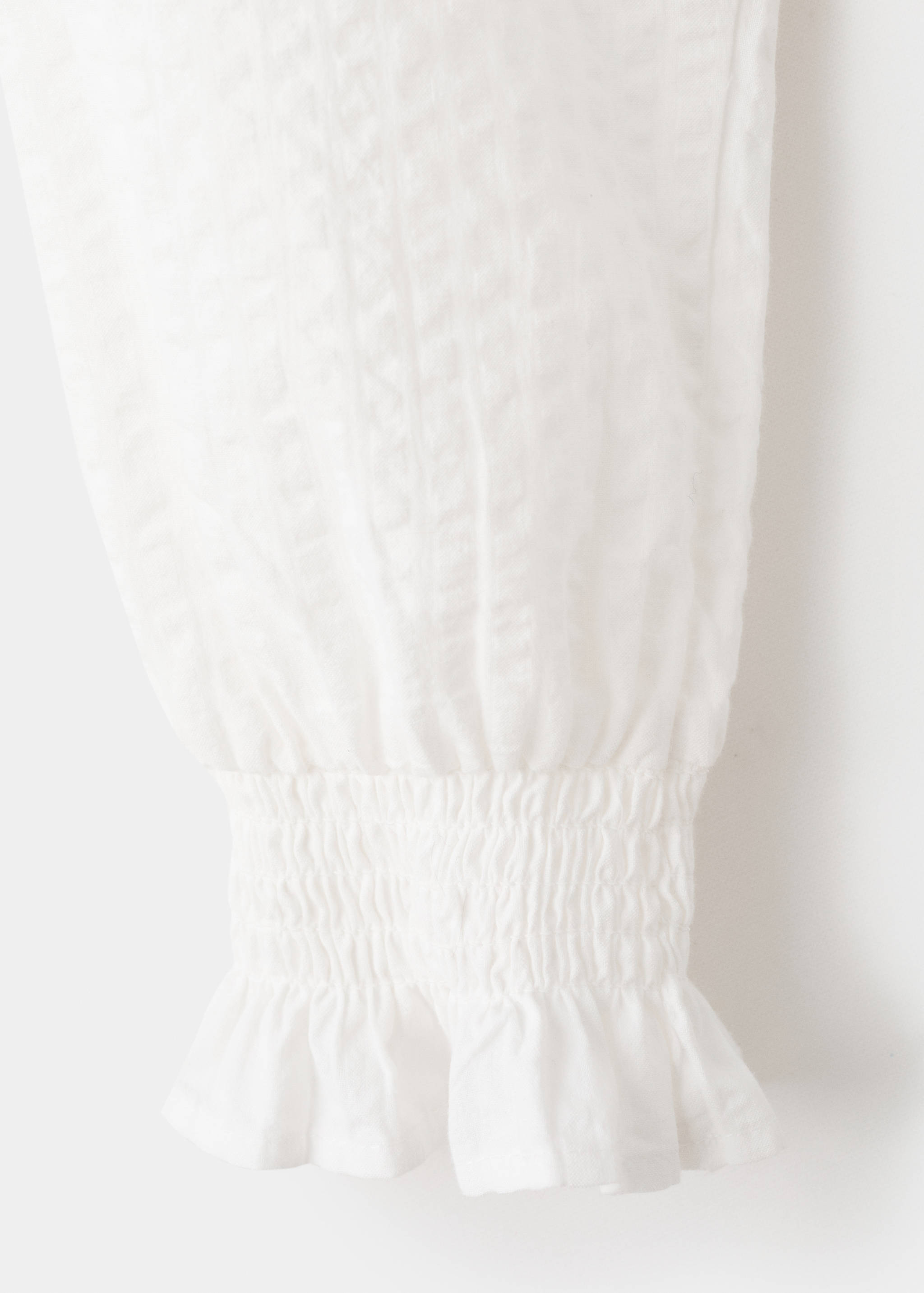 Textured cotton blouse - Details of the article 0