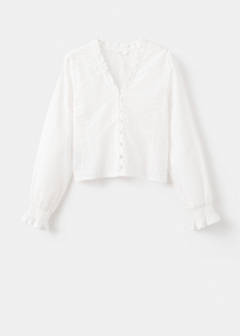 Textured cotton blouse — Off White 3