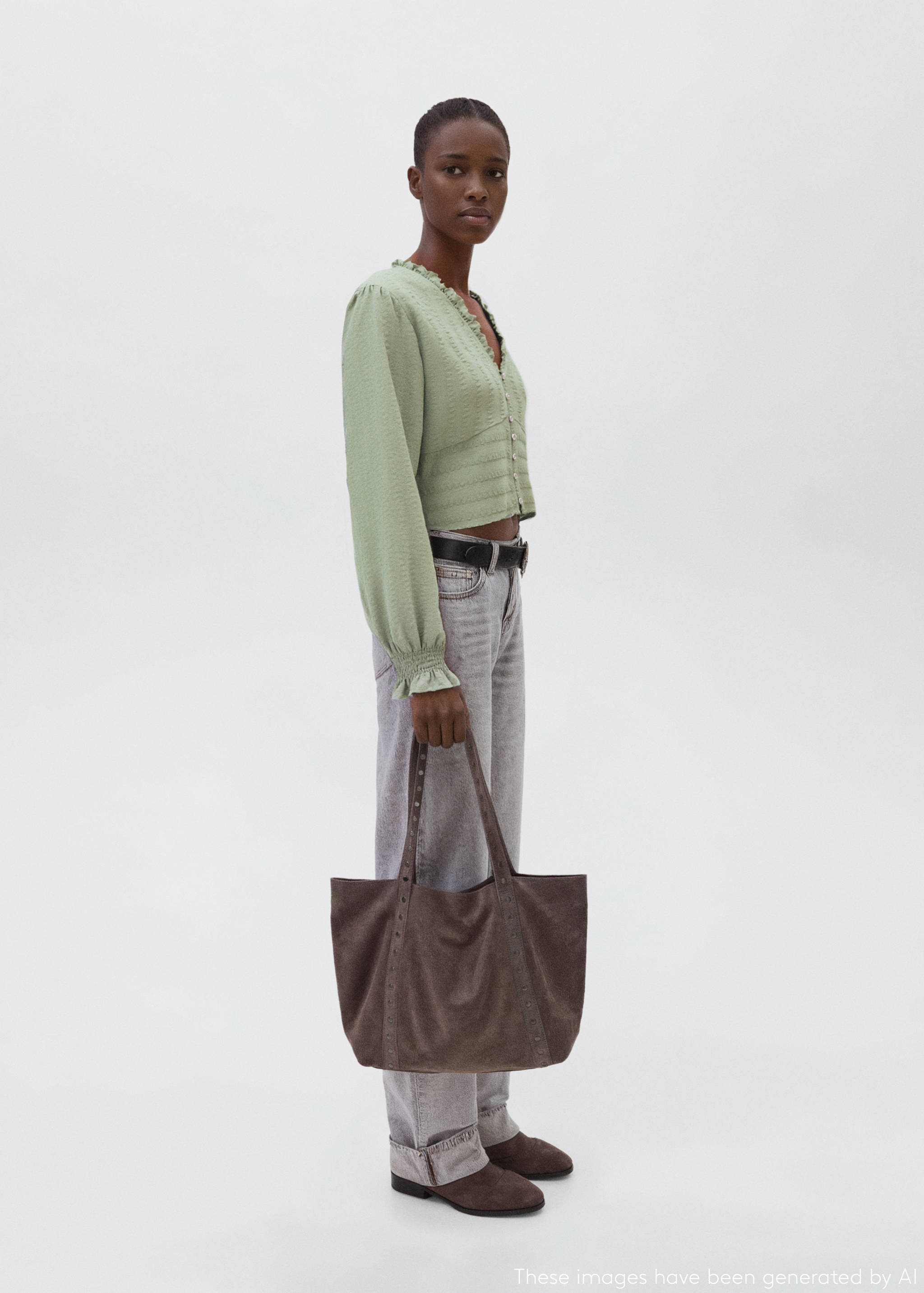 Blusa algodón textura - Plano general