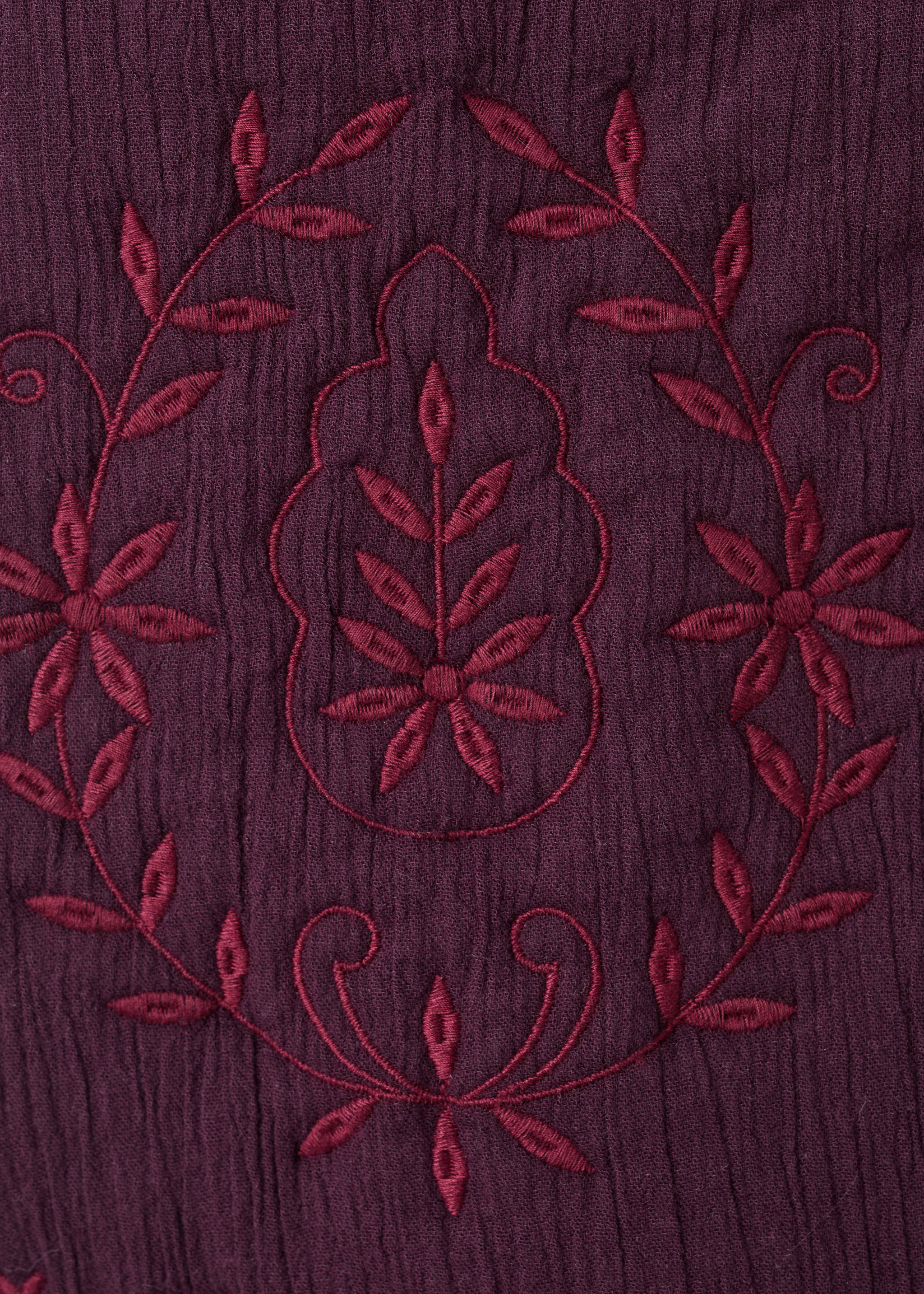 Floral-embroidered waistcoat - Details of the article 0