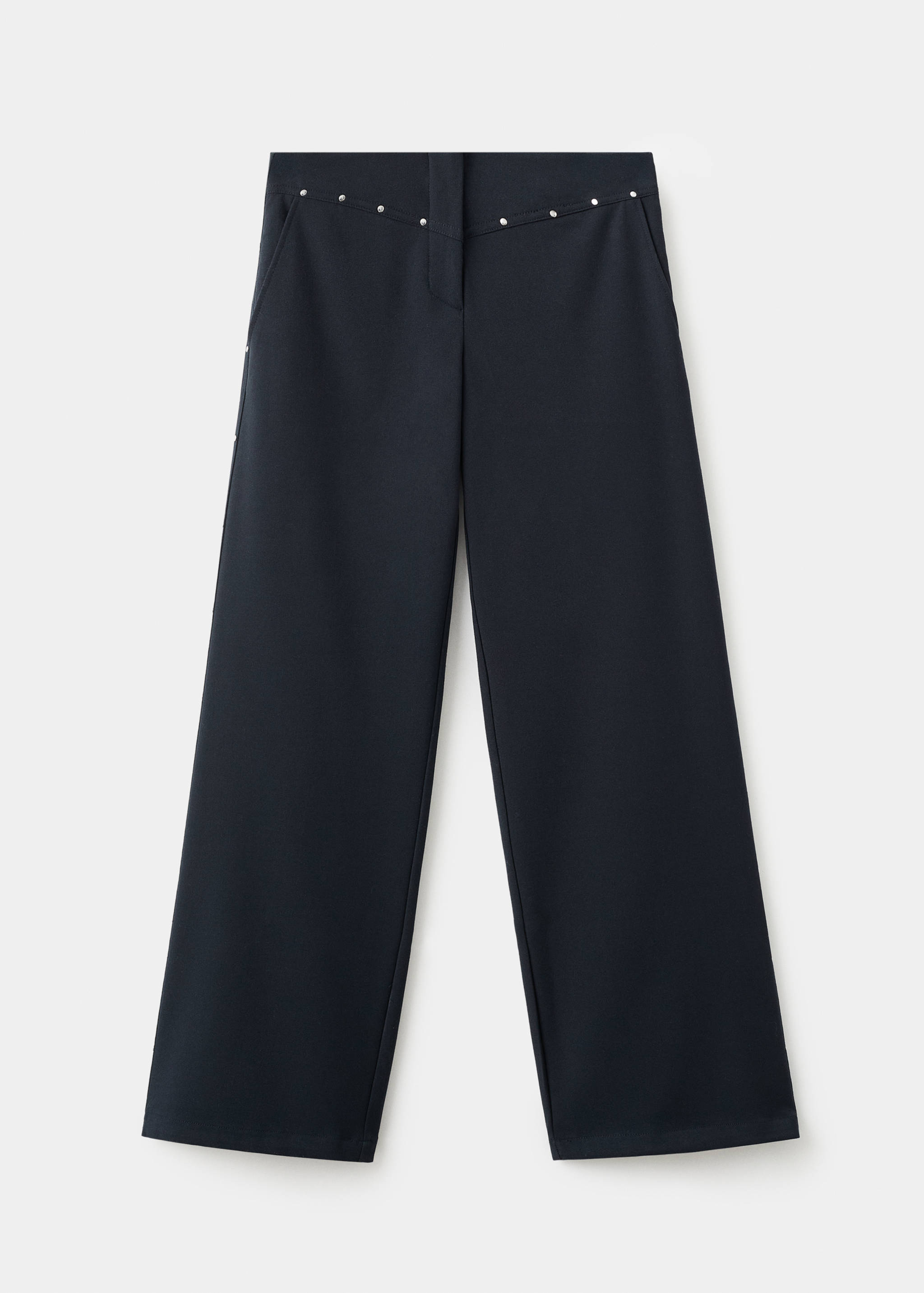 Low-waist studded trousers - Article without model