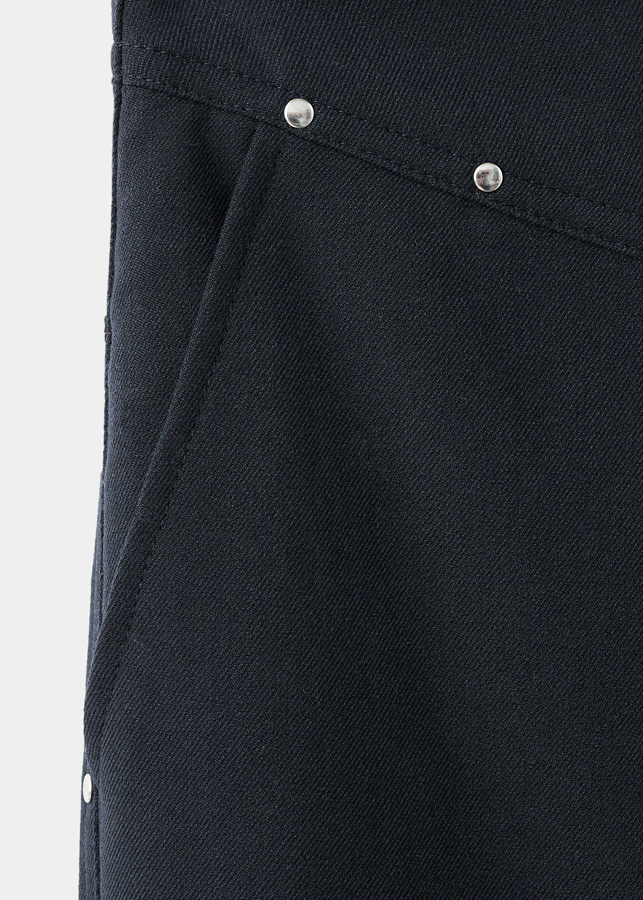 Low-waist studded trousers - Details of the article 0