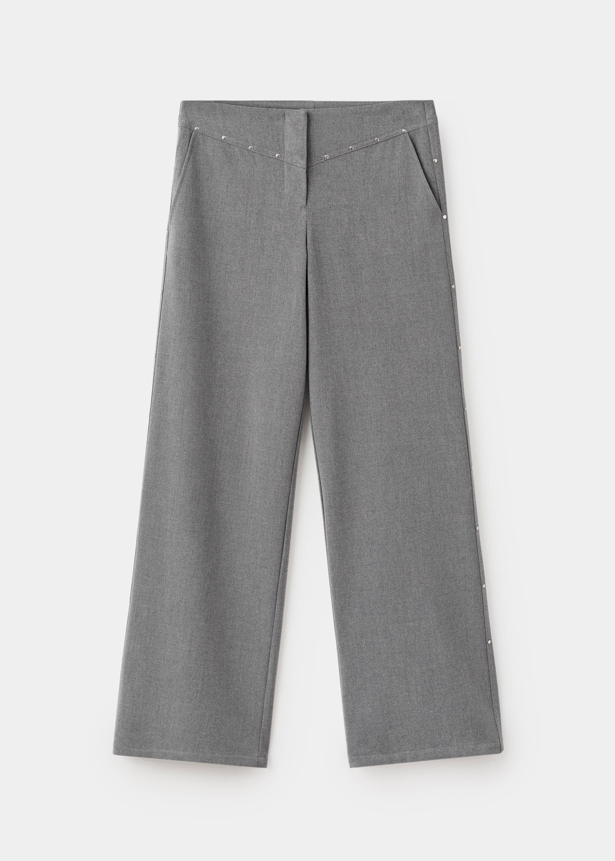 Low-waist studded trousers - Article without model