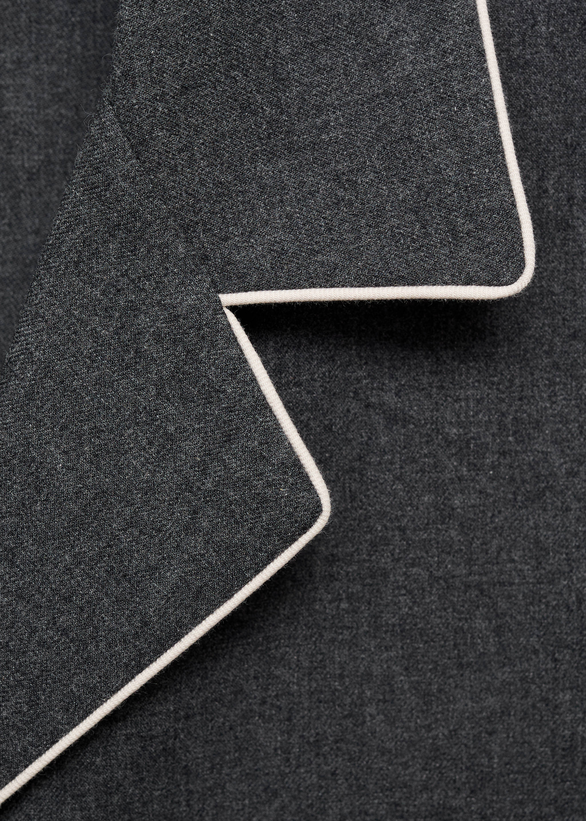 Cotton flannel shirt with contrasting piping - Details of the article 8