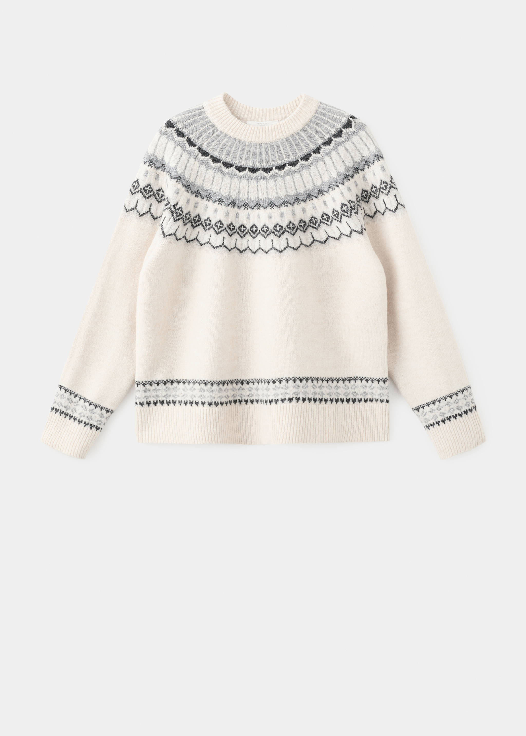 Jacquard crew-neck sweater - Article without model