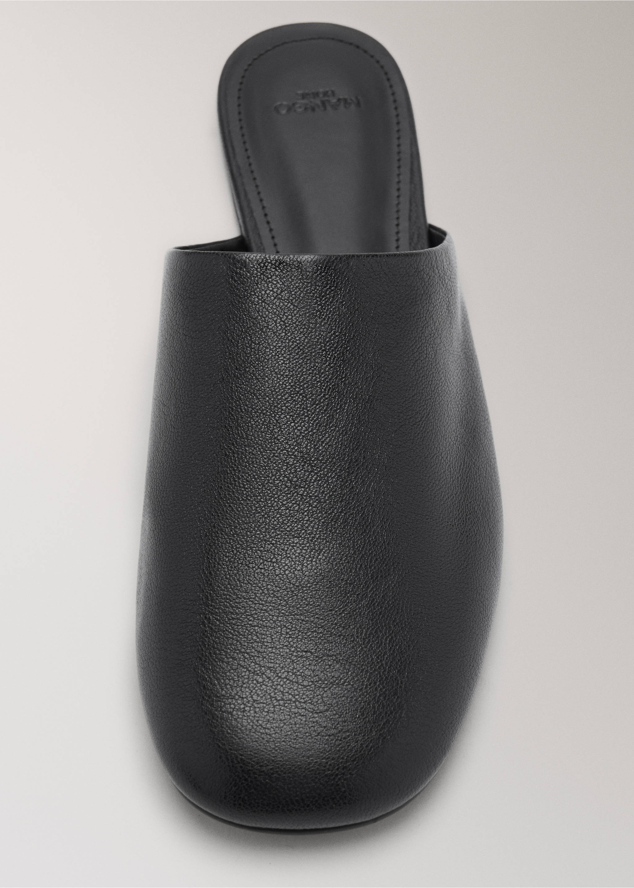 Mule en cuir - Détail de l'article 1, Noir. Ref: 17097133-00.