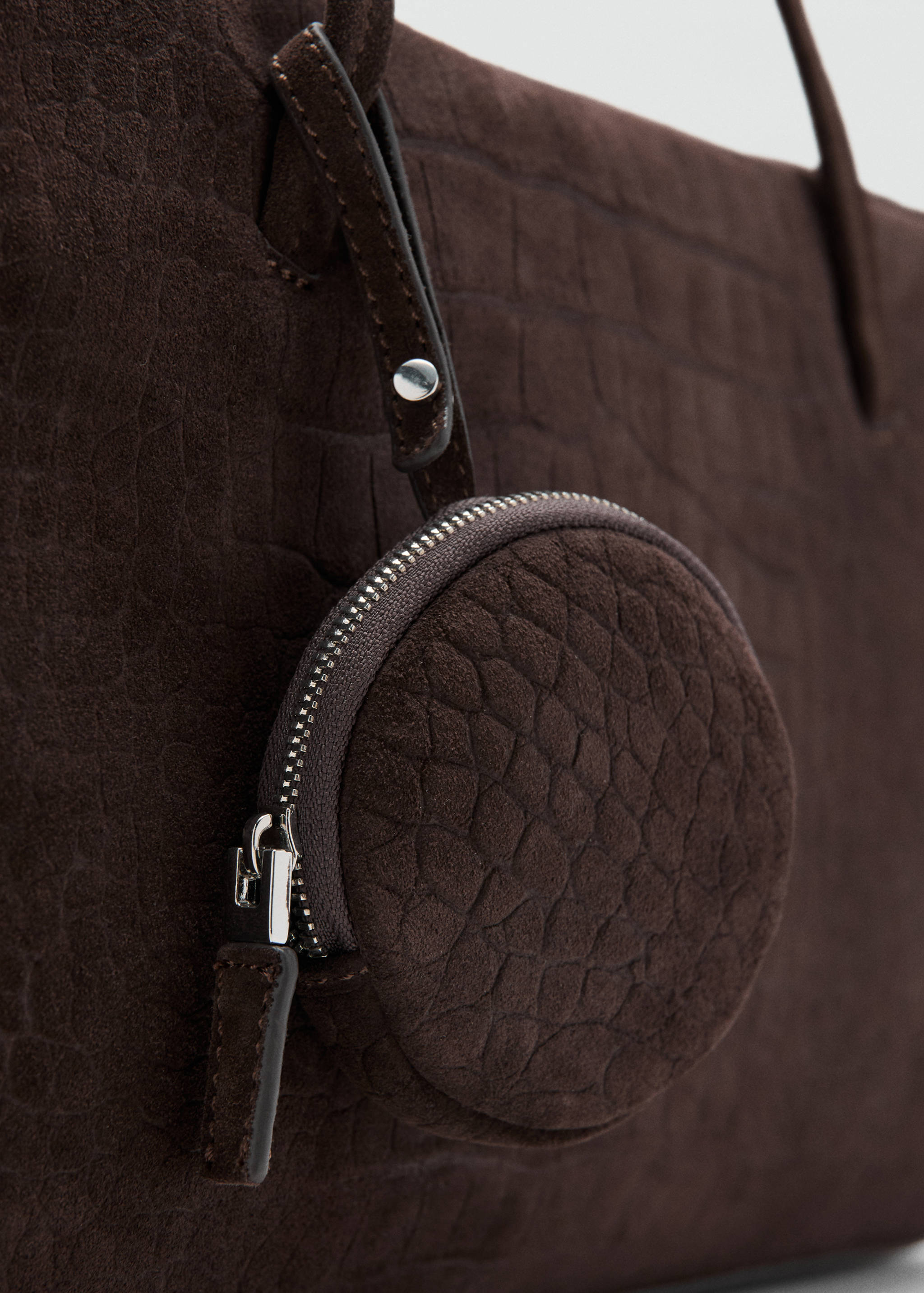 Medium suede bowling bag - Details of the article 2