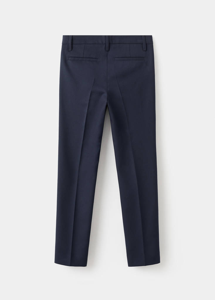 Straight suit trousers — Dark Navy