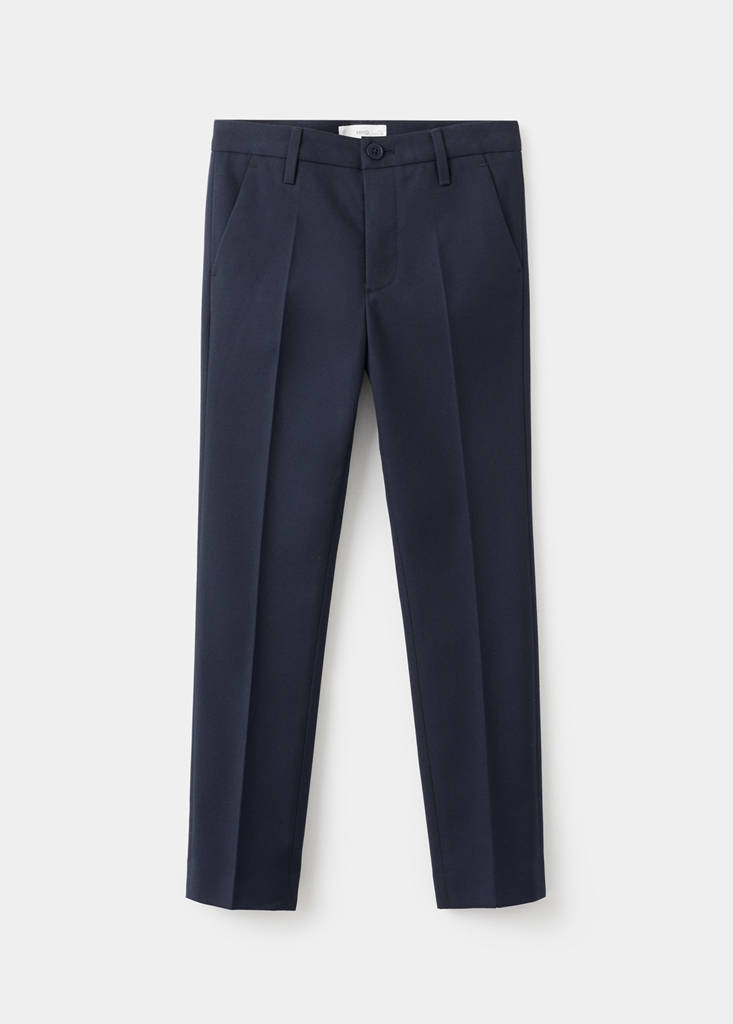 Straight suit trousers — Dark Navy