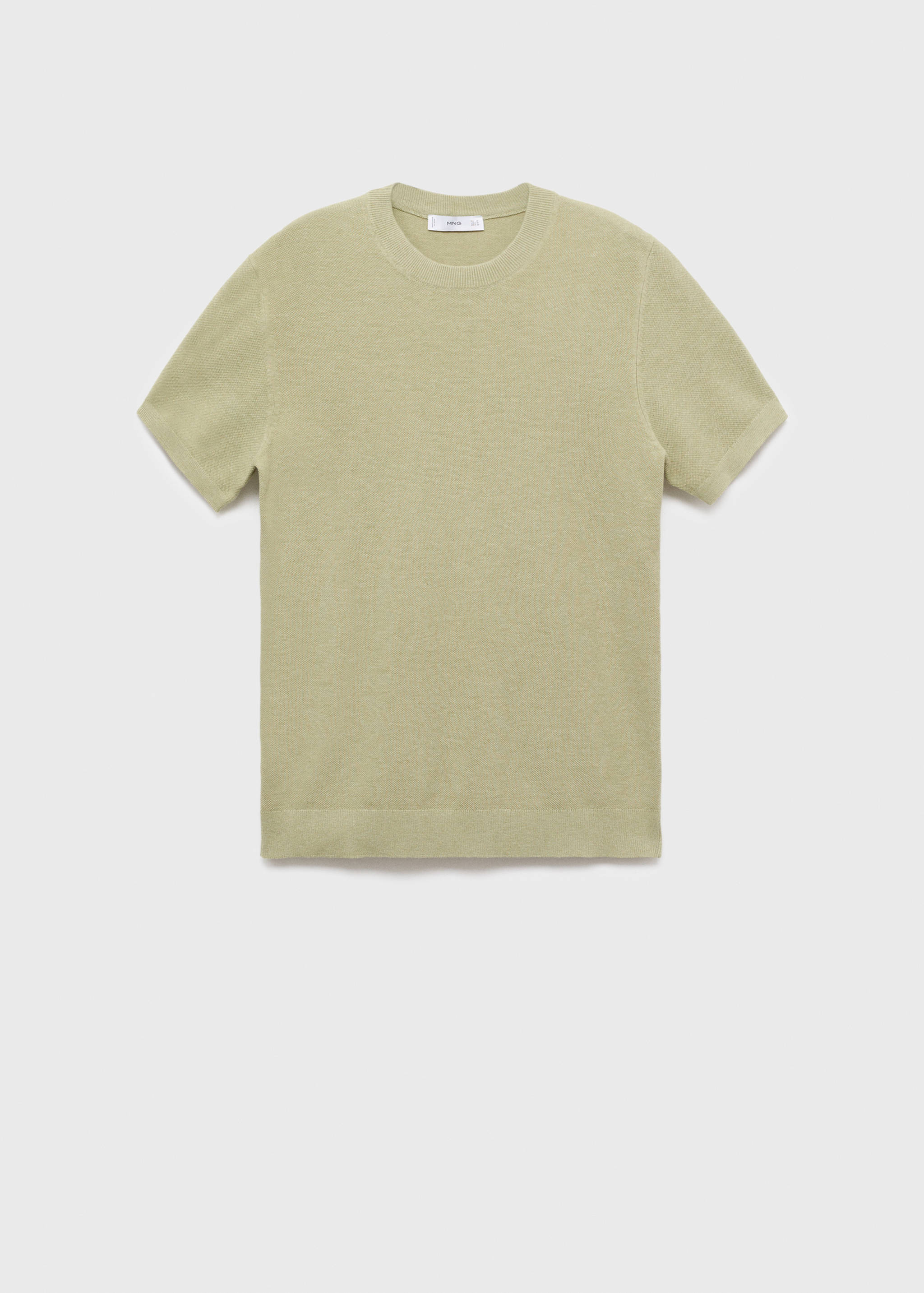 Cotton fine-knit t-shirt - Article without model
