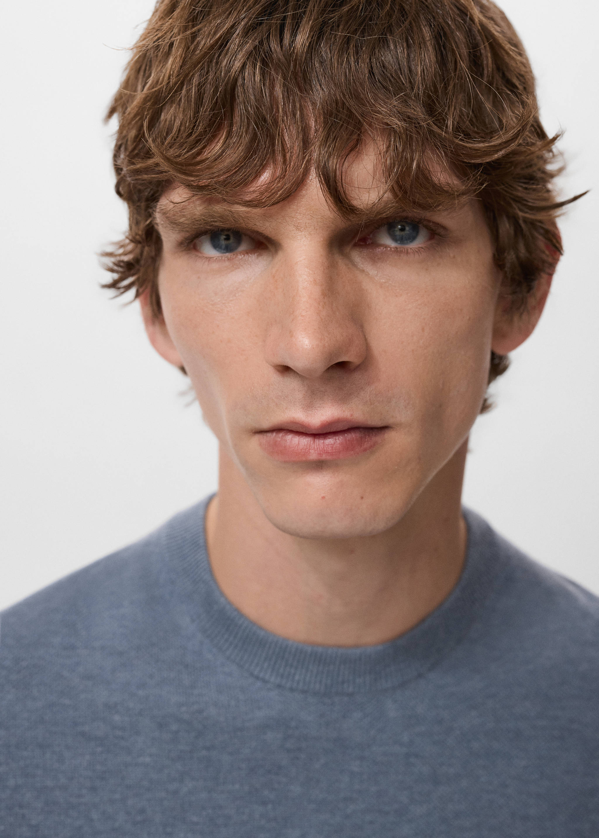 Cotton fine-knit t-shirt - Details of the article 1