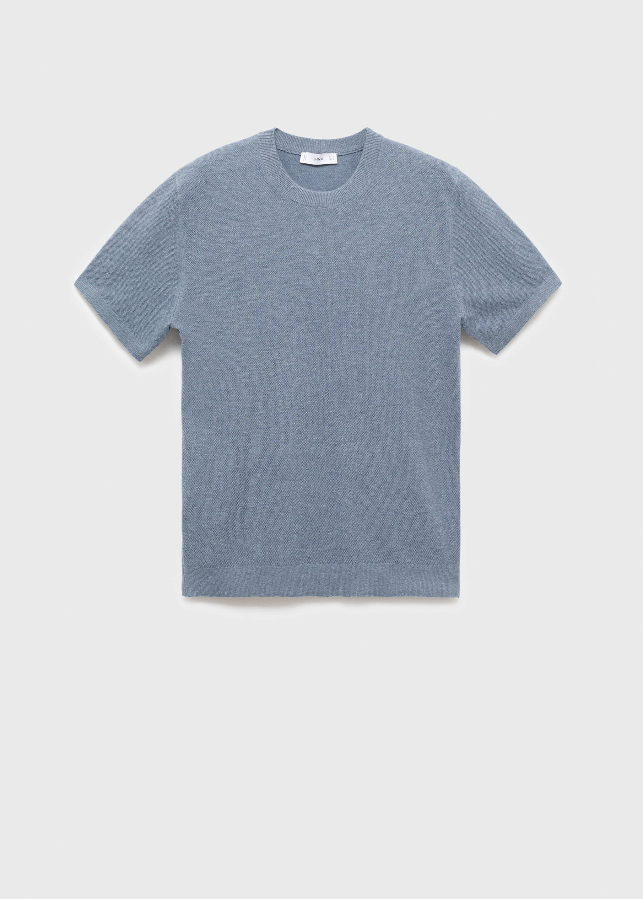 Cotton fine-knit t-shirt - Article without model