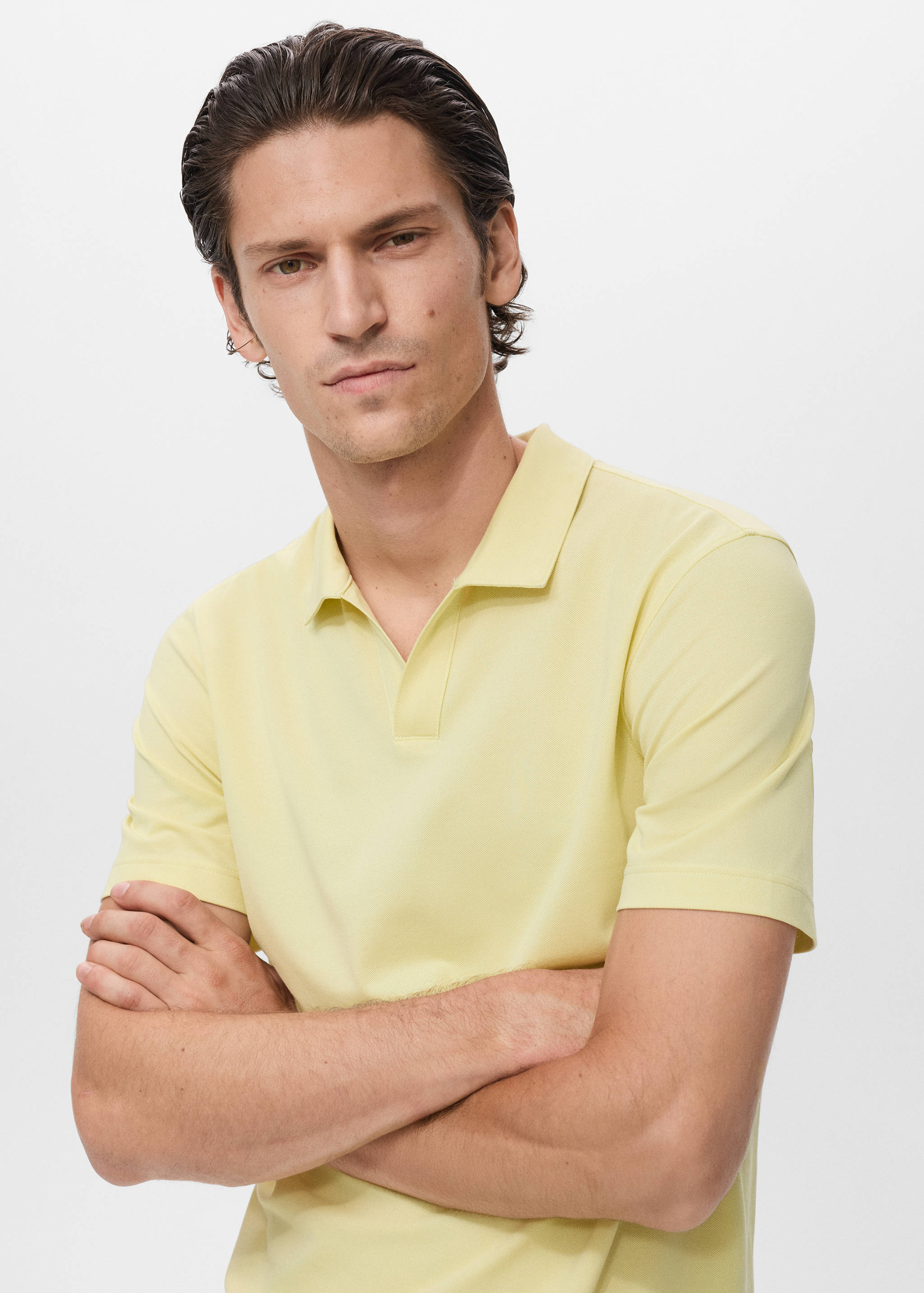 Cotton piqué polo shirt - Details of the article 2
