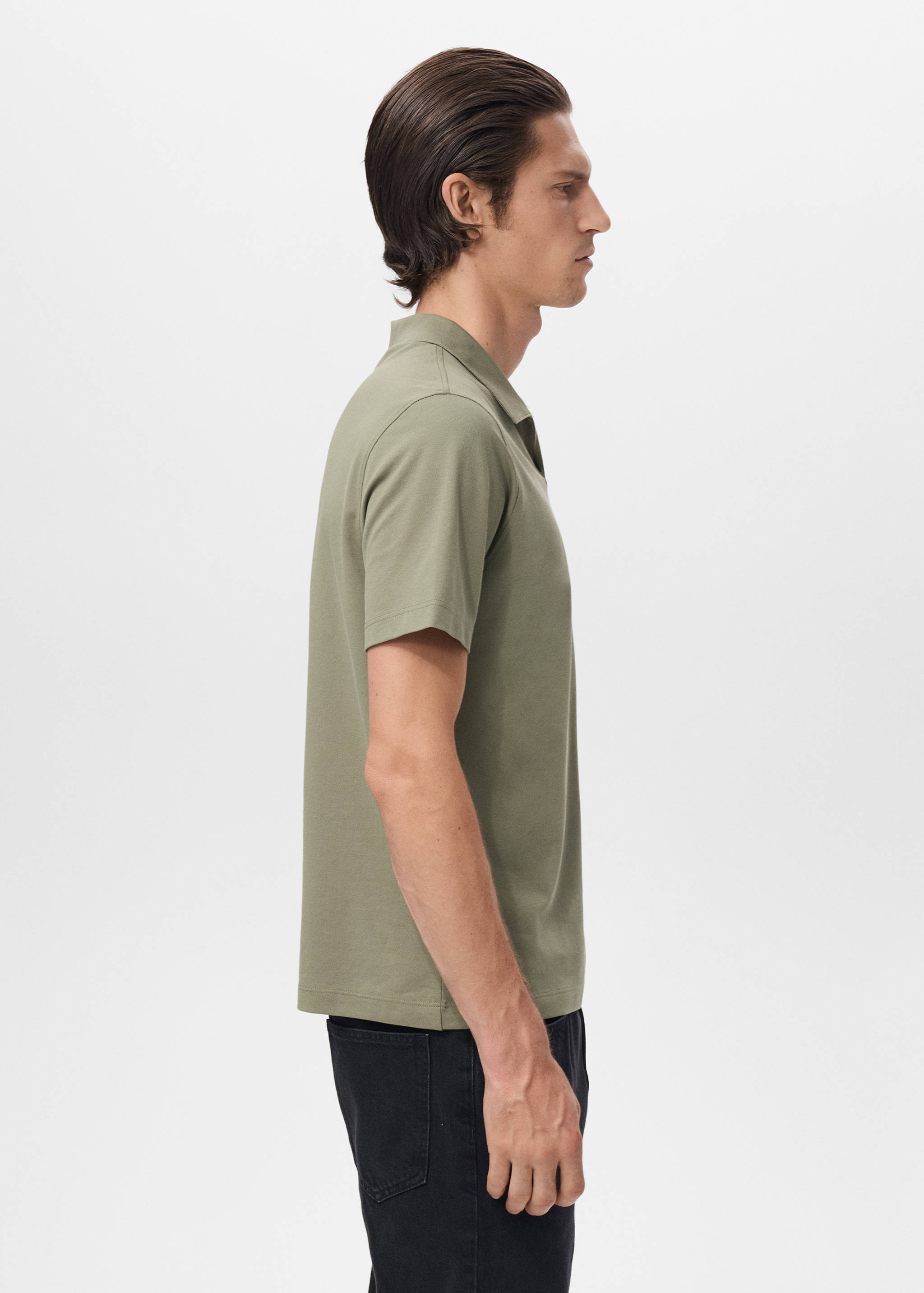 Cotton piqué polo shirt - Details of the article 2