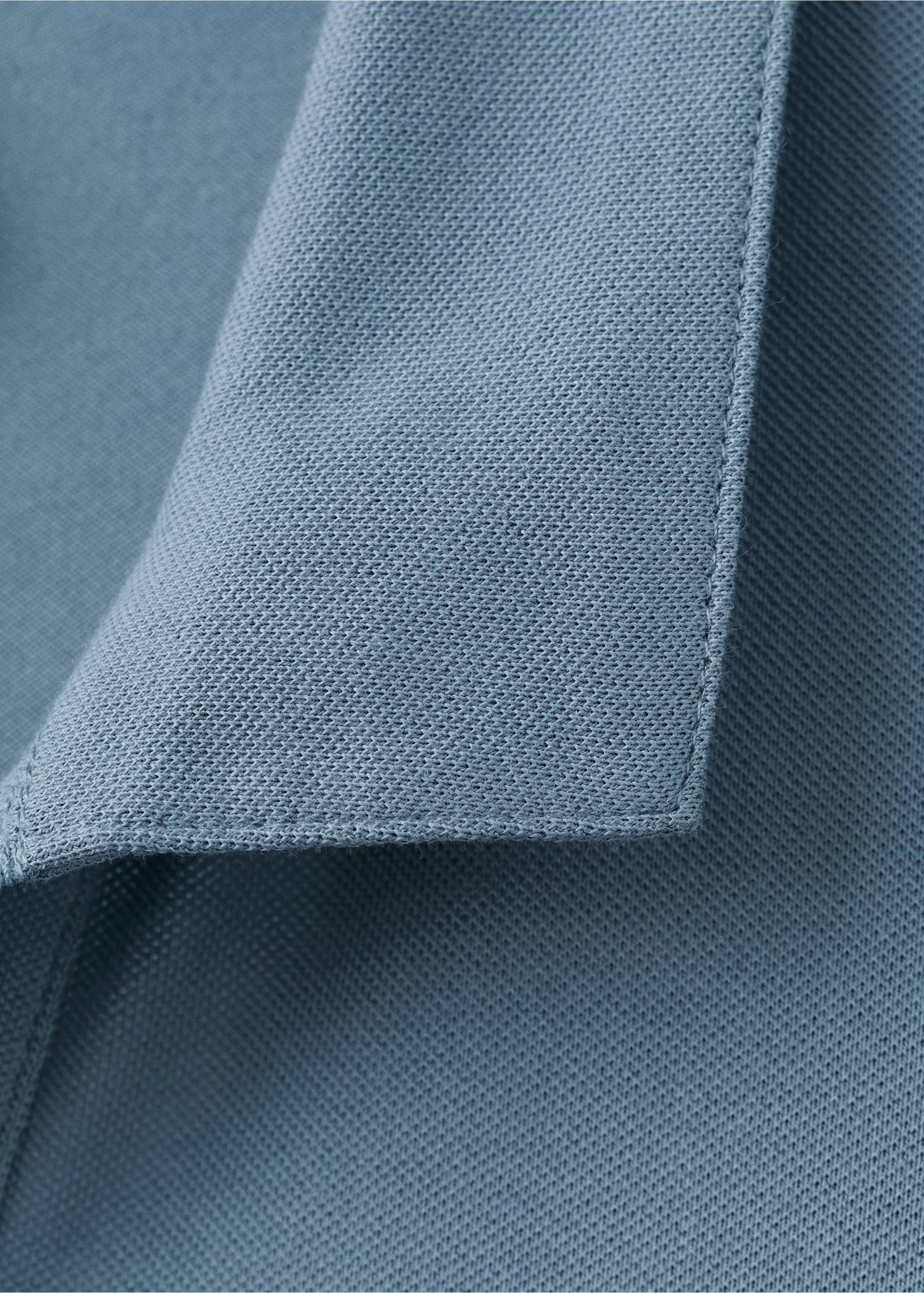 Polo coton piqué - Détail de l'article 0, Bleu indigo. Ref: 17097766-00.
