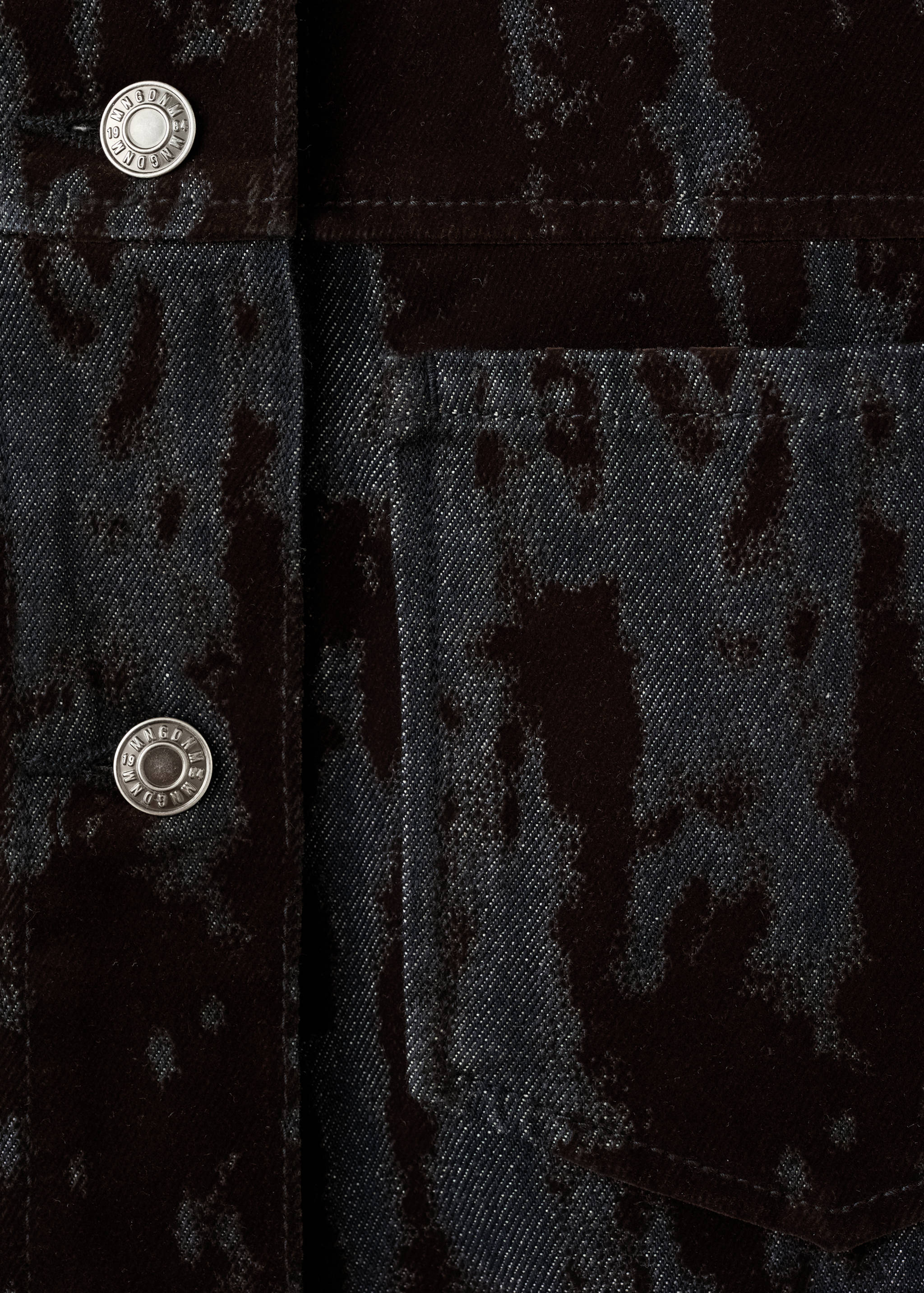 Blusão de ganga dévoré - Pormenor do artigo 0