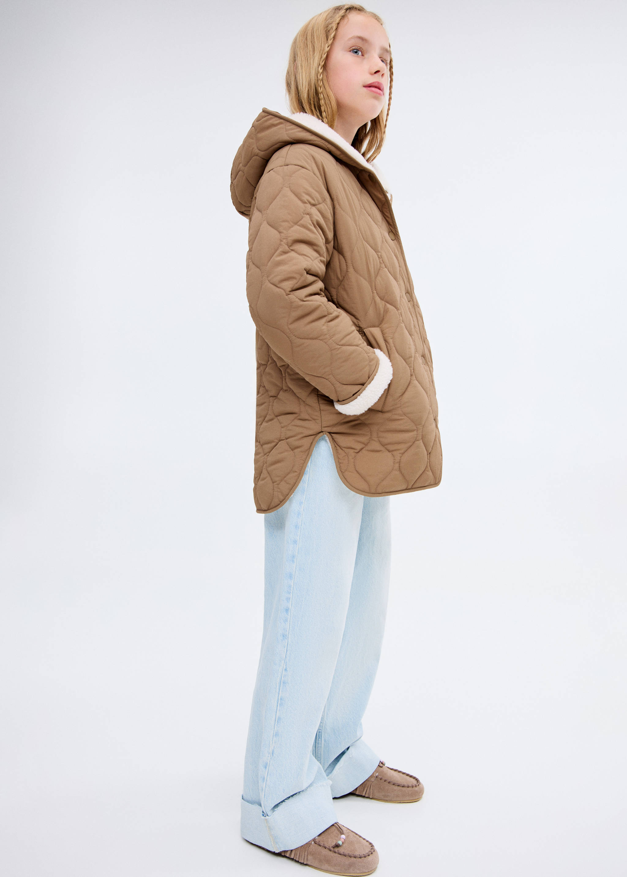 معطف مبطن طويل - رؤية عامة