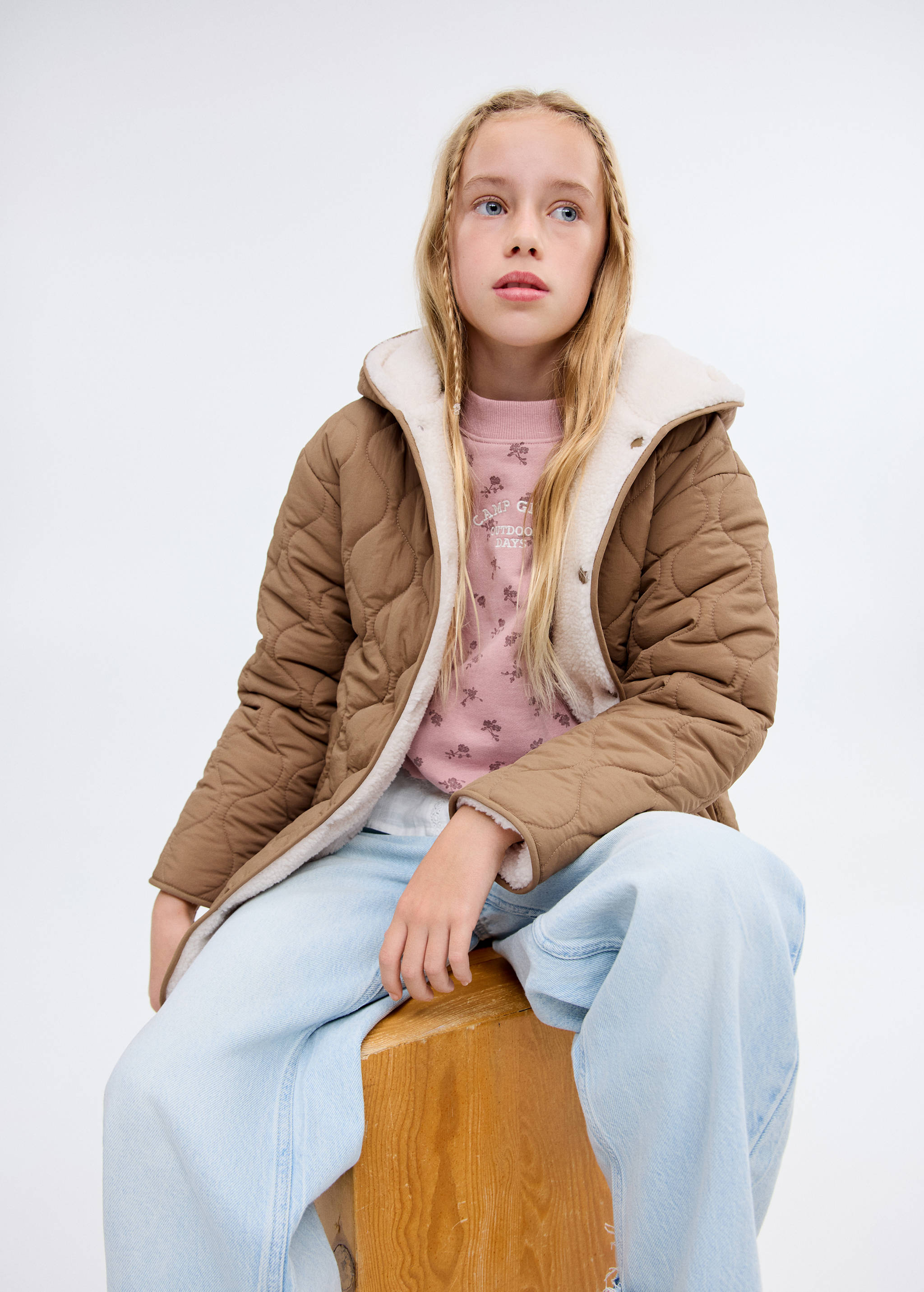 معطف مبطن طويل - تفاصيل المنتج 1