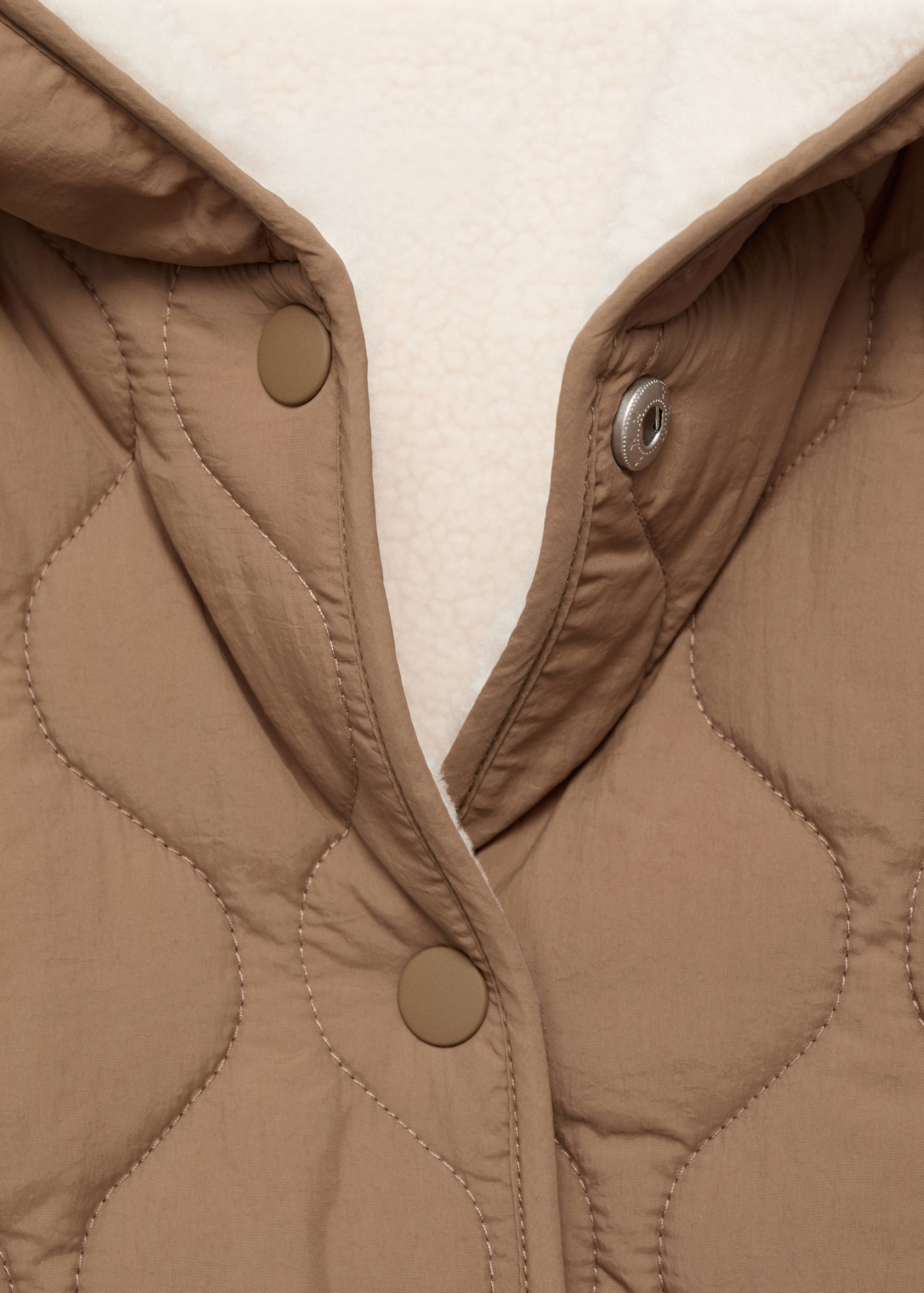 معطف مبطن طويل - تفاصيل المنتج 8